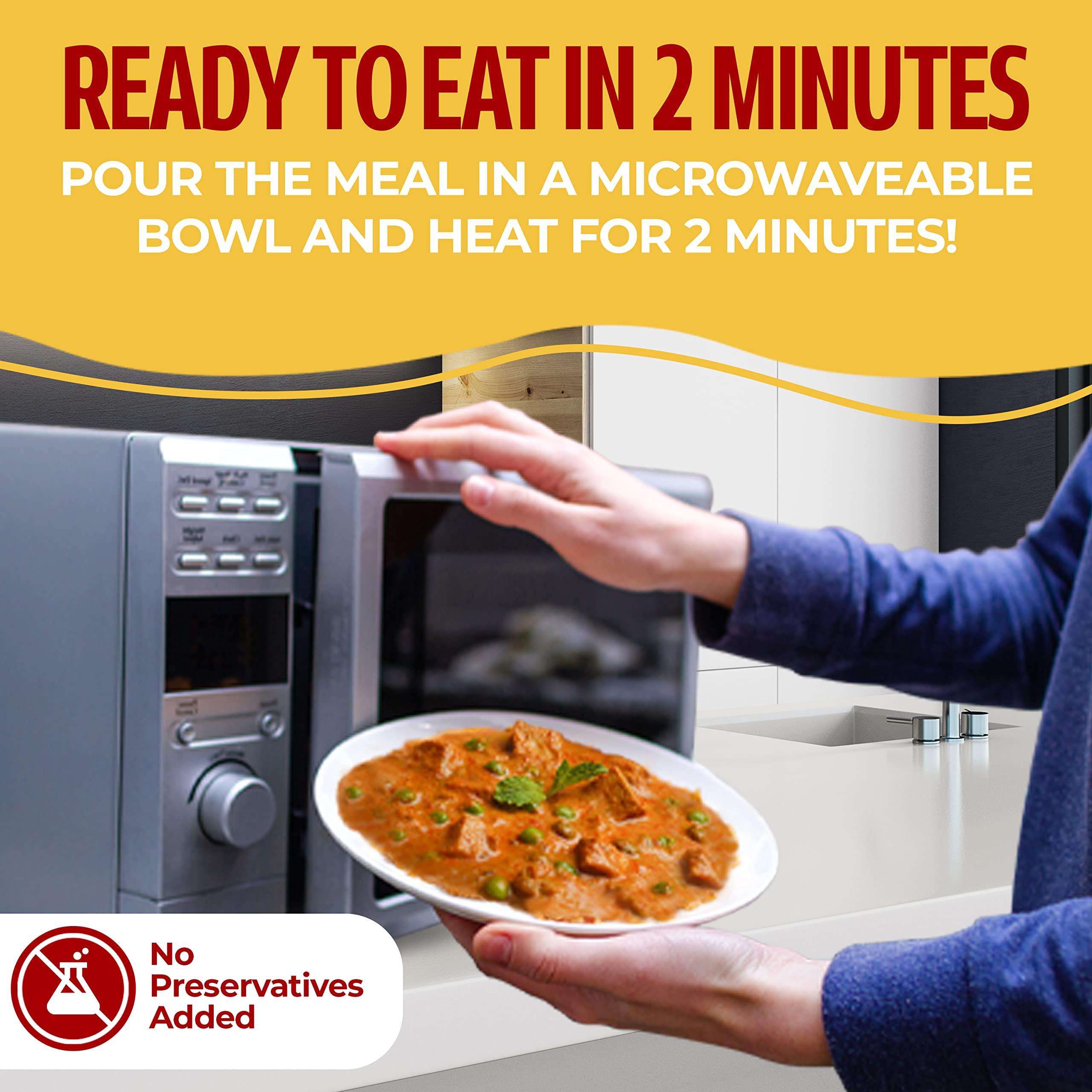 Ashoka Microwaveable Entrees 1932, Vegetarian Sampler Kit, Heat & Serve Meal Pack, Kosher Certified Variety Pack, Authentic Indian Cuisine, Instant Meals, Gluten-Free with No Preservatives, Pack of 10 - Image 4