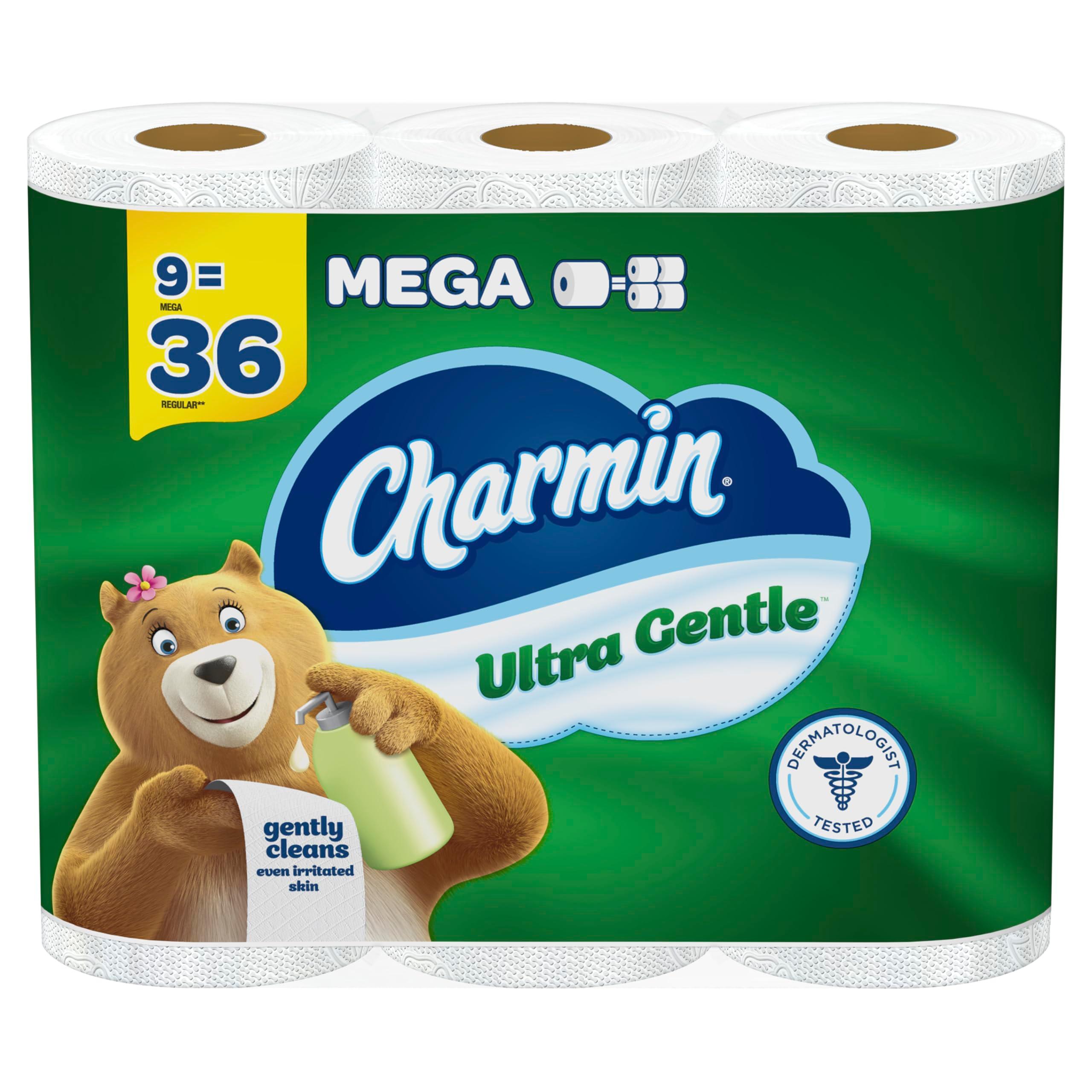 Charmin Ultra Gentle Toilet Paper, 9 Mega Rolls, 231 Sheets Per Roll