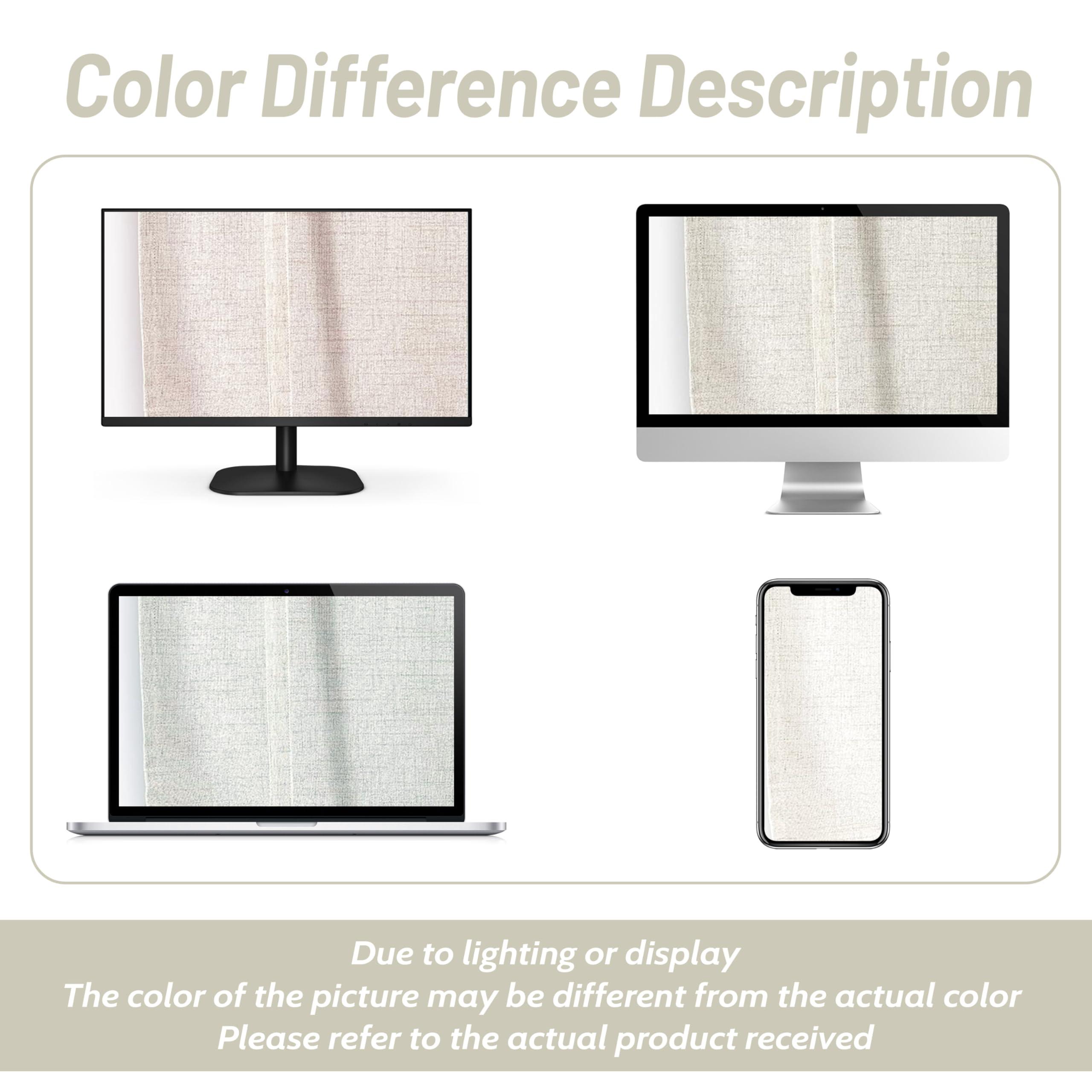 DriftAway Double Layer Linen Blackout Tie Up Curtains Thermal Insulated Fully Lined Balloon Roman Shade Bathroom Window Adjustable Rod Pocket for Small Window 25 Inch by 47 Inch Light Linen - Image 8