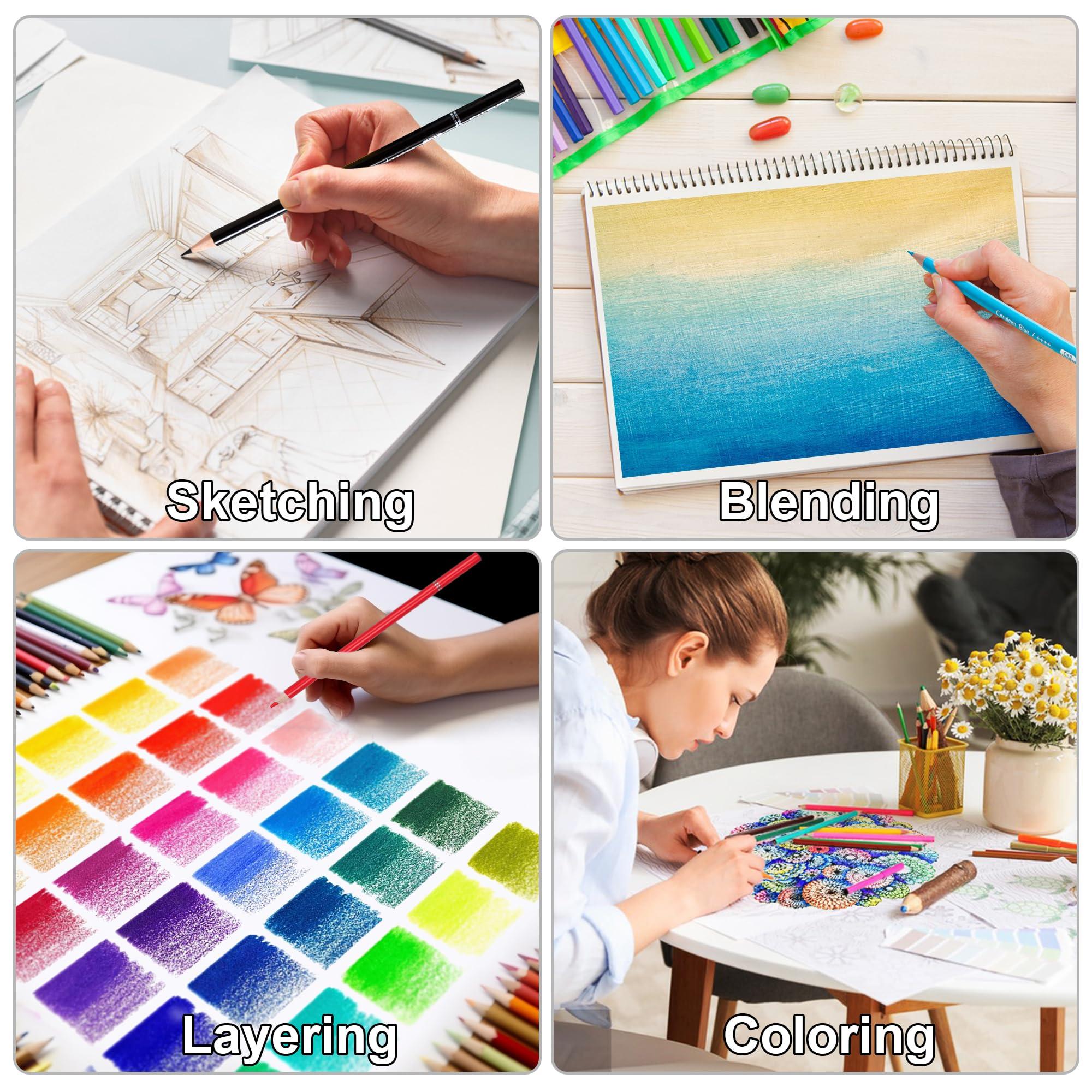 KALOUR 72 Count Colored Pencils for Adult Coloring Books, Soft Core,Ideal for Drawing Blending Shading,Color Pencils Set Gift for Adults Kids Beginners - Image 4