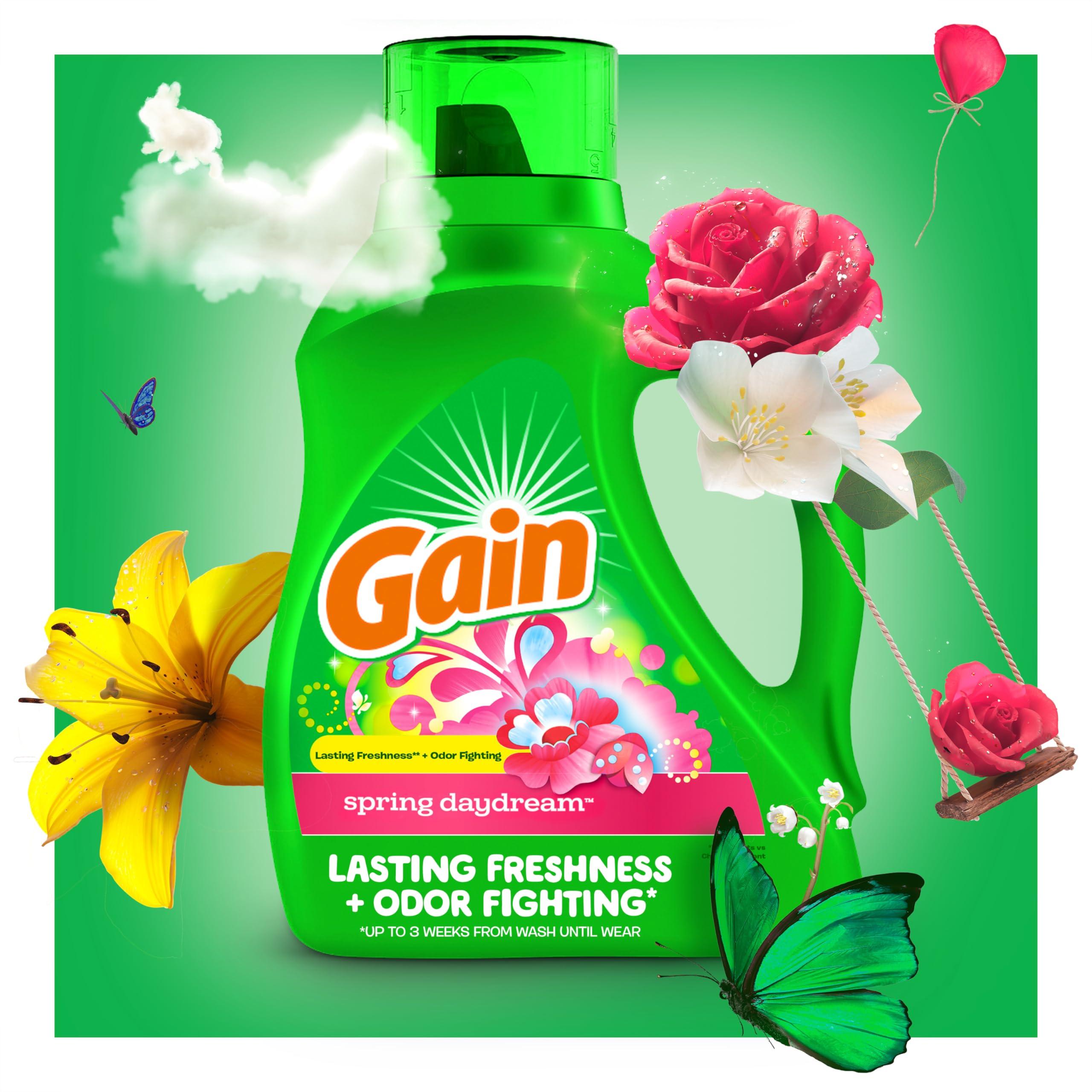 Gain + Aroma Boost Liquid Laundry Detergent Spring Daydream Scent 107 Loads 154 fl oz HE Compatible - Image 5