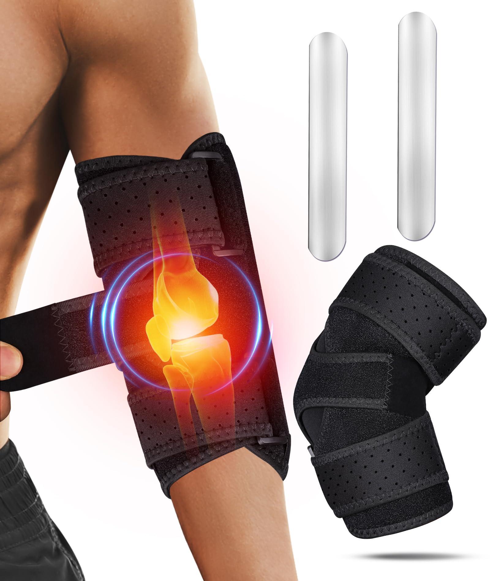 Oyakin Elbow Brace for Cubital Tunnel, Ulnar Nerve Entrapment brace, Adjustable Elbow Splint for Sleeping, Tendonitis, Tennis Elbow, Comfortable Stabilizer Support for Women and Men Fit Most