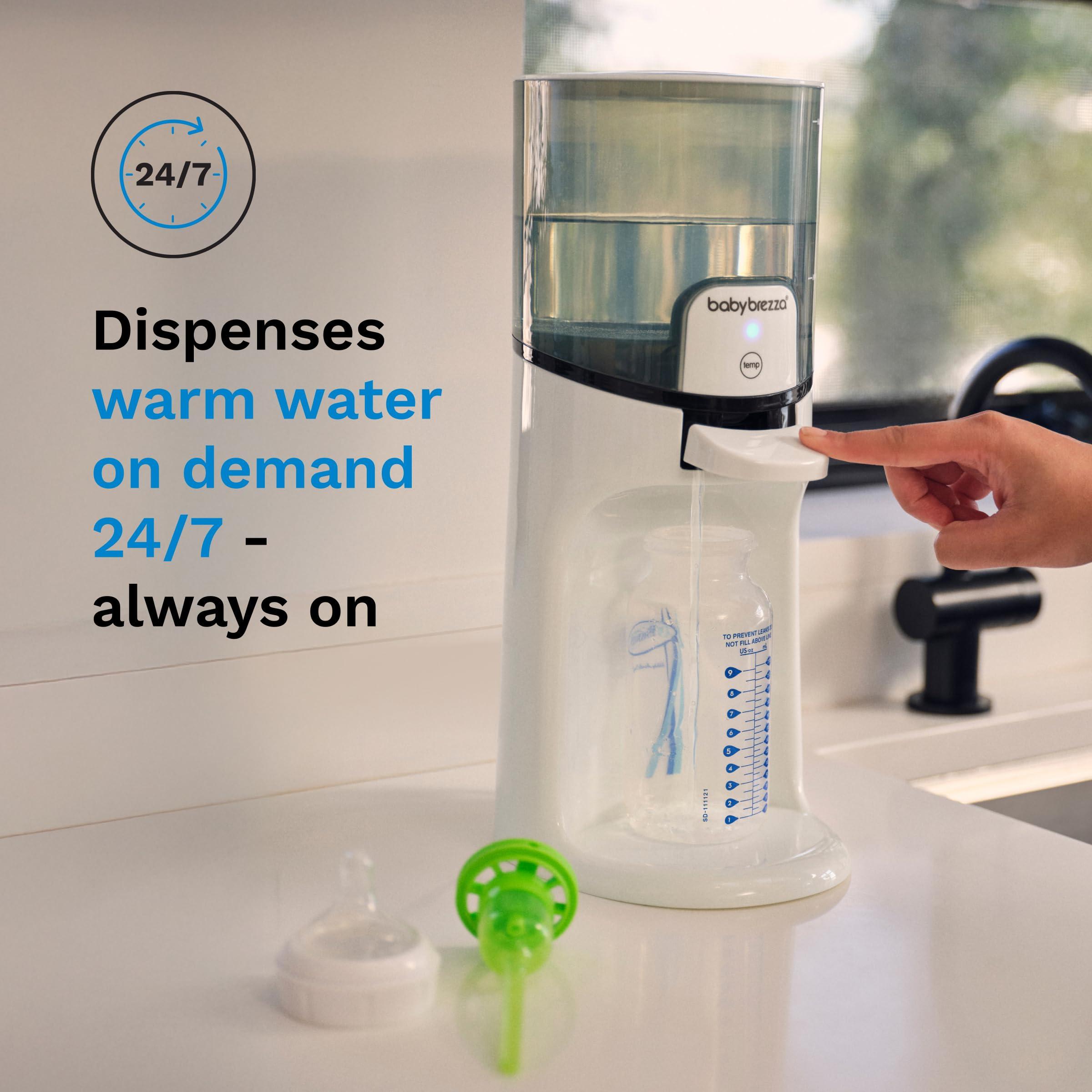 Baby Brezza Instant Baby Bottle Warmer - Fast Water Warmer Instantly Dispenses 24/7 in 3 Temperatures, White - Image 3