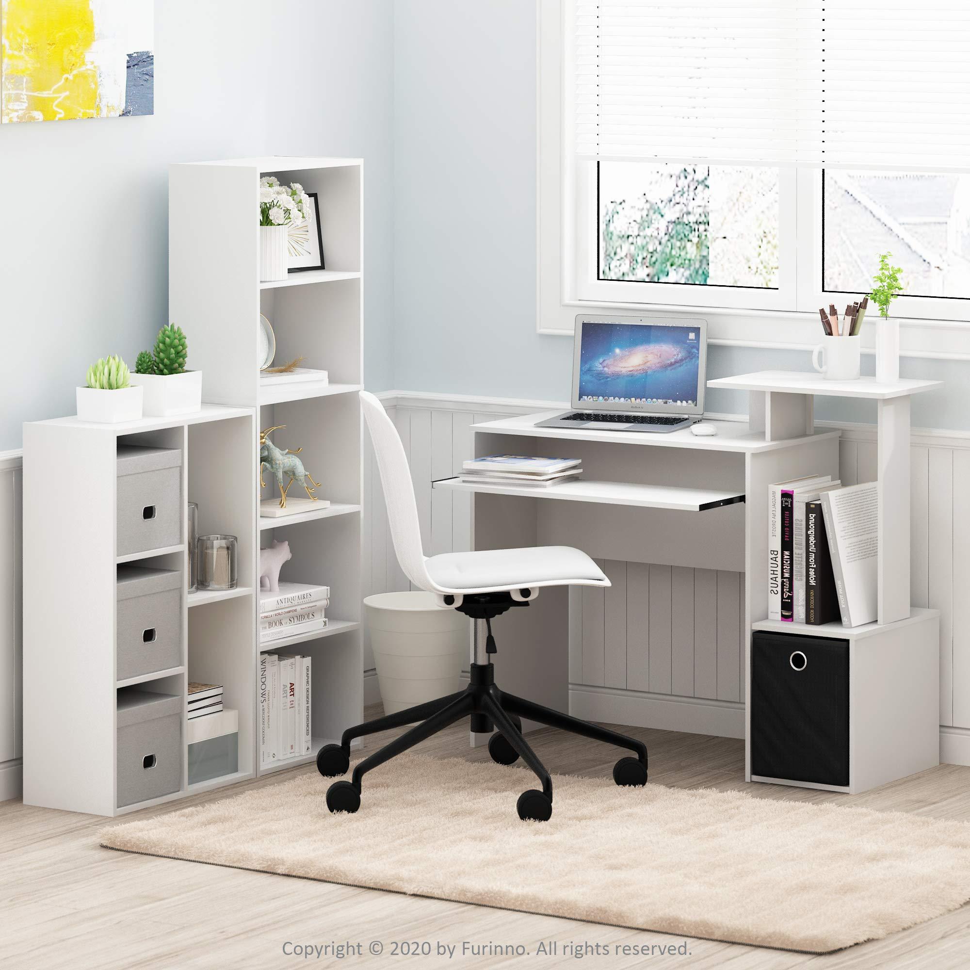 Furinno Luder Bookcase / Book / Storage , 5-Cube, White - Image 7