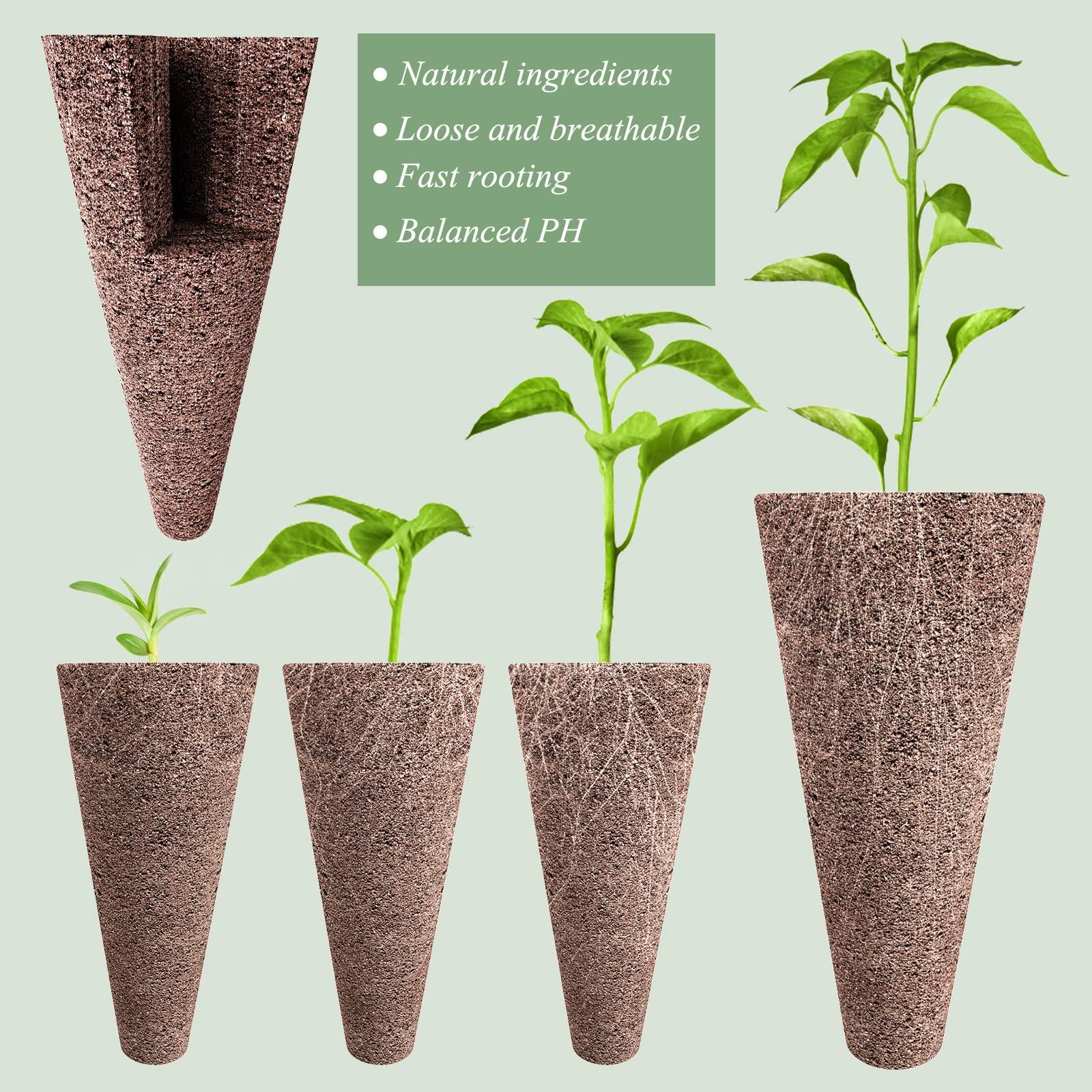 Tigvio 125 Piece Hydroponic Pods Kit: Grow Anything with 50 Grow Sponges, 12 Baskets, 12 Domes, 50 Labels, 1 Tweezer - Compatible with All Hydroponics Brands - Image 3