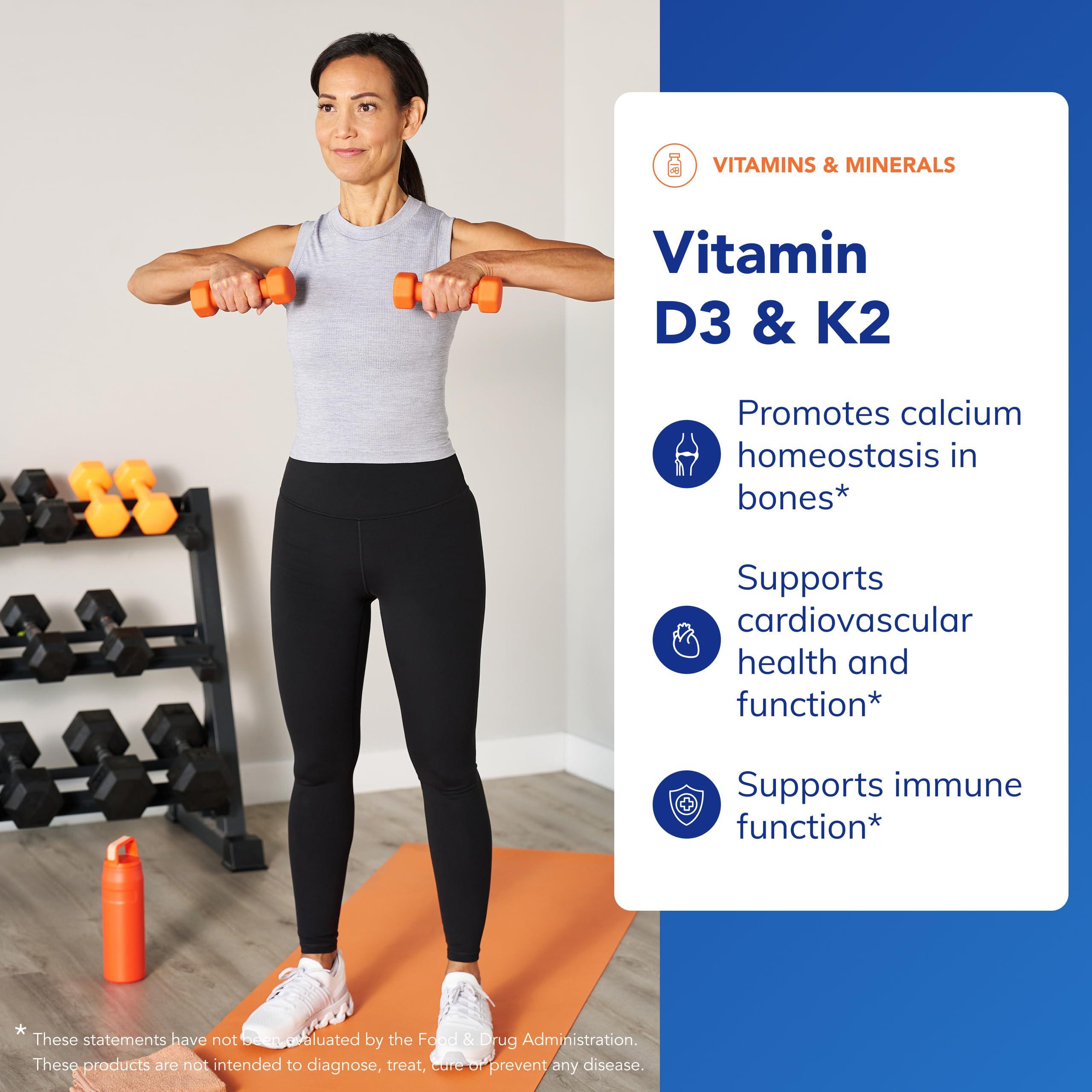 Pure Encapsulations Vitamin D3 & K2 | Bone and Vascular Health Support | 120 Capsules* - Image 3