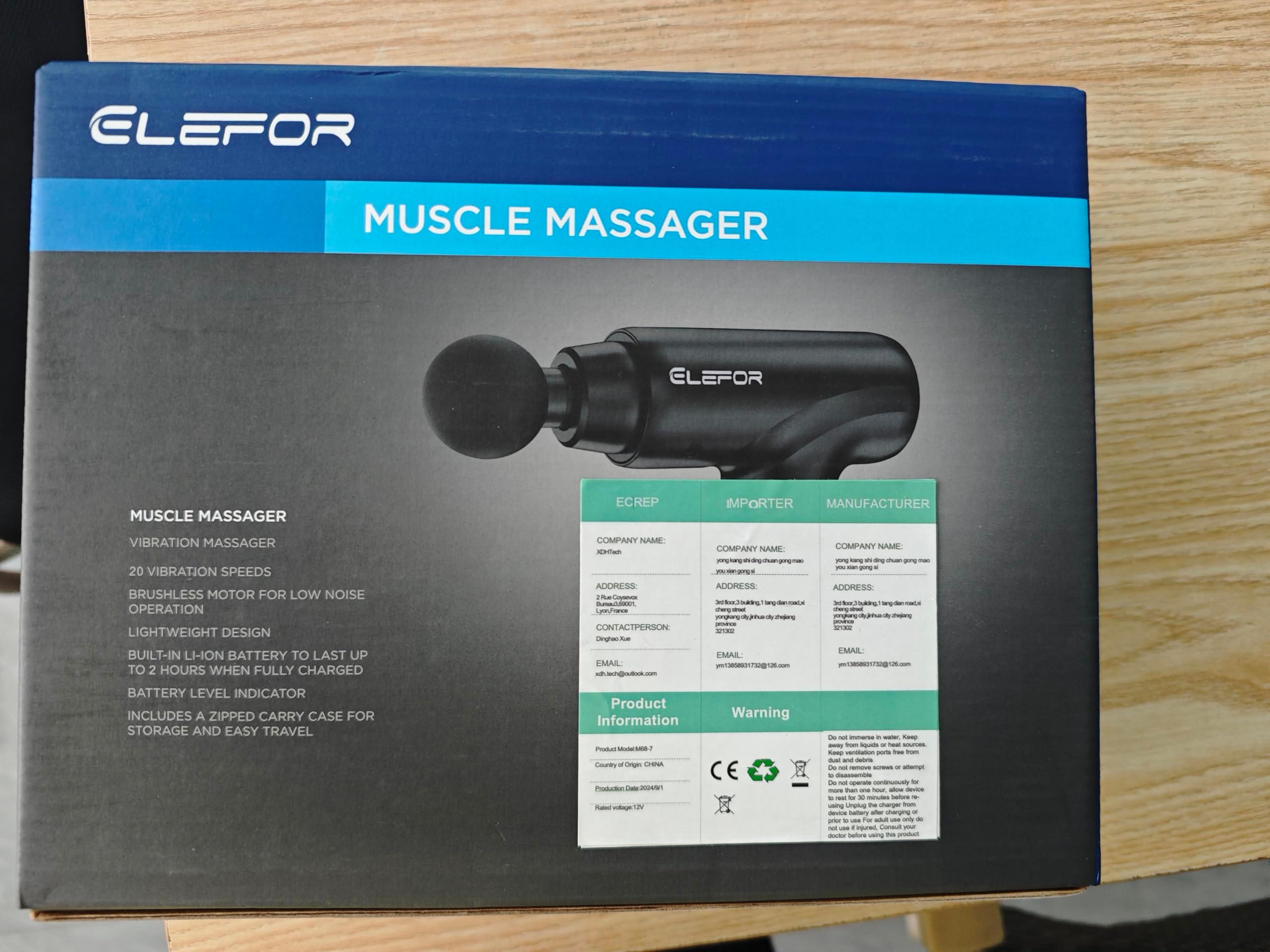 Massage Gun Deep Tissue,Percussion Back Massager Gun for Athletes Muscle Massage Gun for Pain Relief with 8 Massage Heads & 20 Speeds (Matte Black) - Image 9