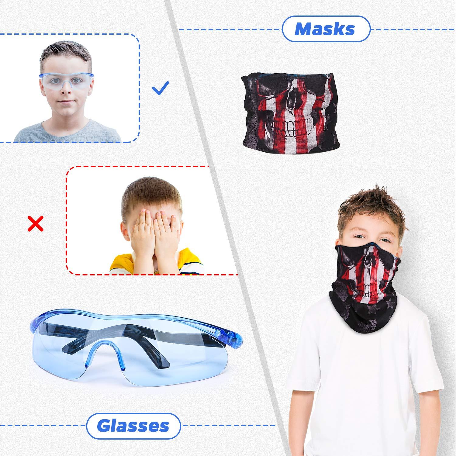Kids Tactical Vest Kit for Nerf Guns Series with Refill Darts,Dart Pouch, Reload Clips, Tactical Mask, Wrist Band and Protective Glasses, Toys for 8 9 10 11 12 Year Boys - Image 6