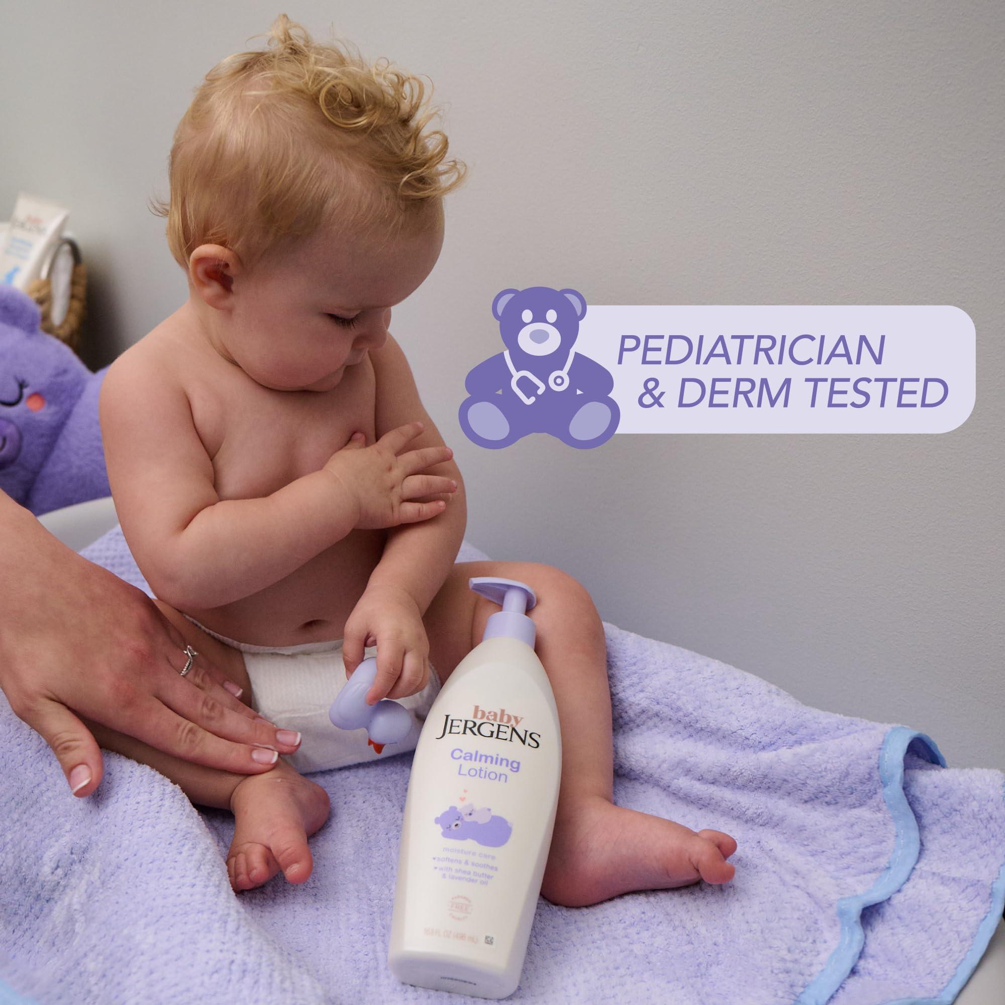 Jergens Baby Calming Lotion, Baby Calming Lotion, Lavender Baby Lotion, Baby Moisturizer with Shea Butter and Lavender Oil, 16.8 Fl Oz - Image 5