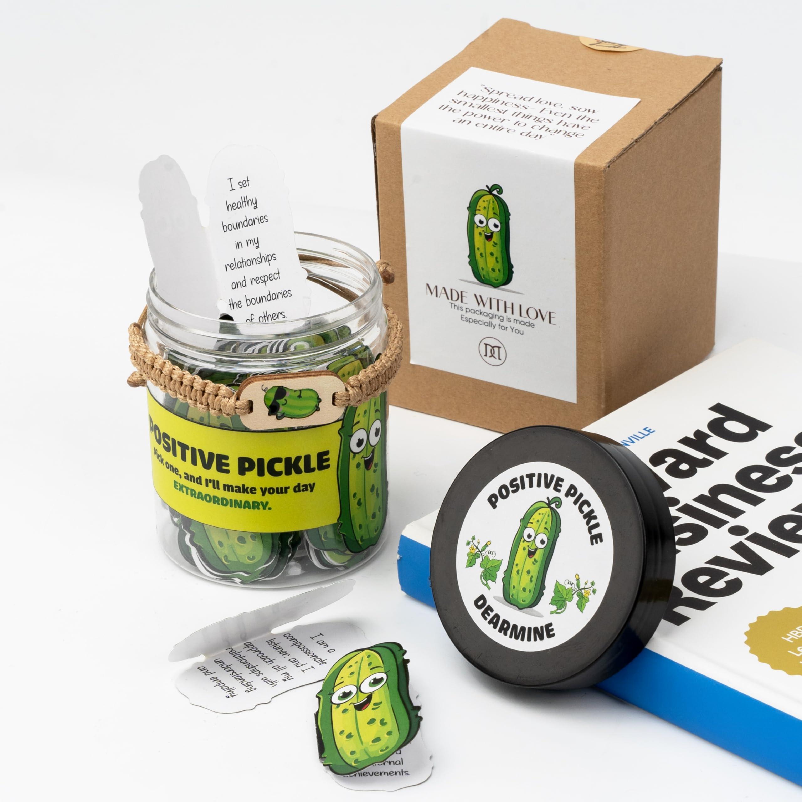 60 Positive Pickle Cards Jar, Affirmation Cards For Women, Emotional Support Pickle, Gifts For Mom, Gift For Women Birthday Unique, Teen Girl Gifts Trendy Stuff - Image 6