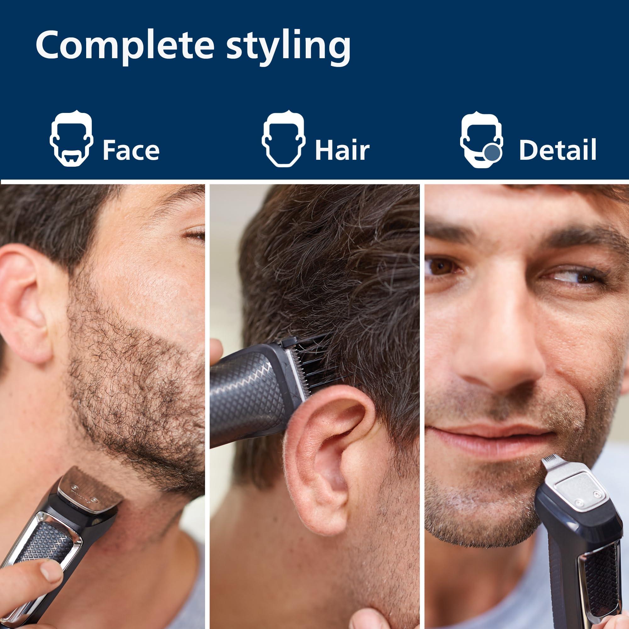 Philips Norelco Multi Groomer - 13 Piece Mens Grooming Kit for Beard, face, Nose, and Ear Hair Trimmer and Hair Clipper - NO Blade Oil Needed, MG3740/40 - Image 3