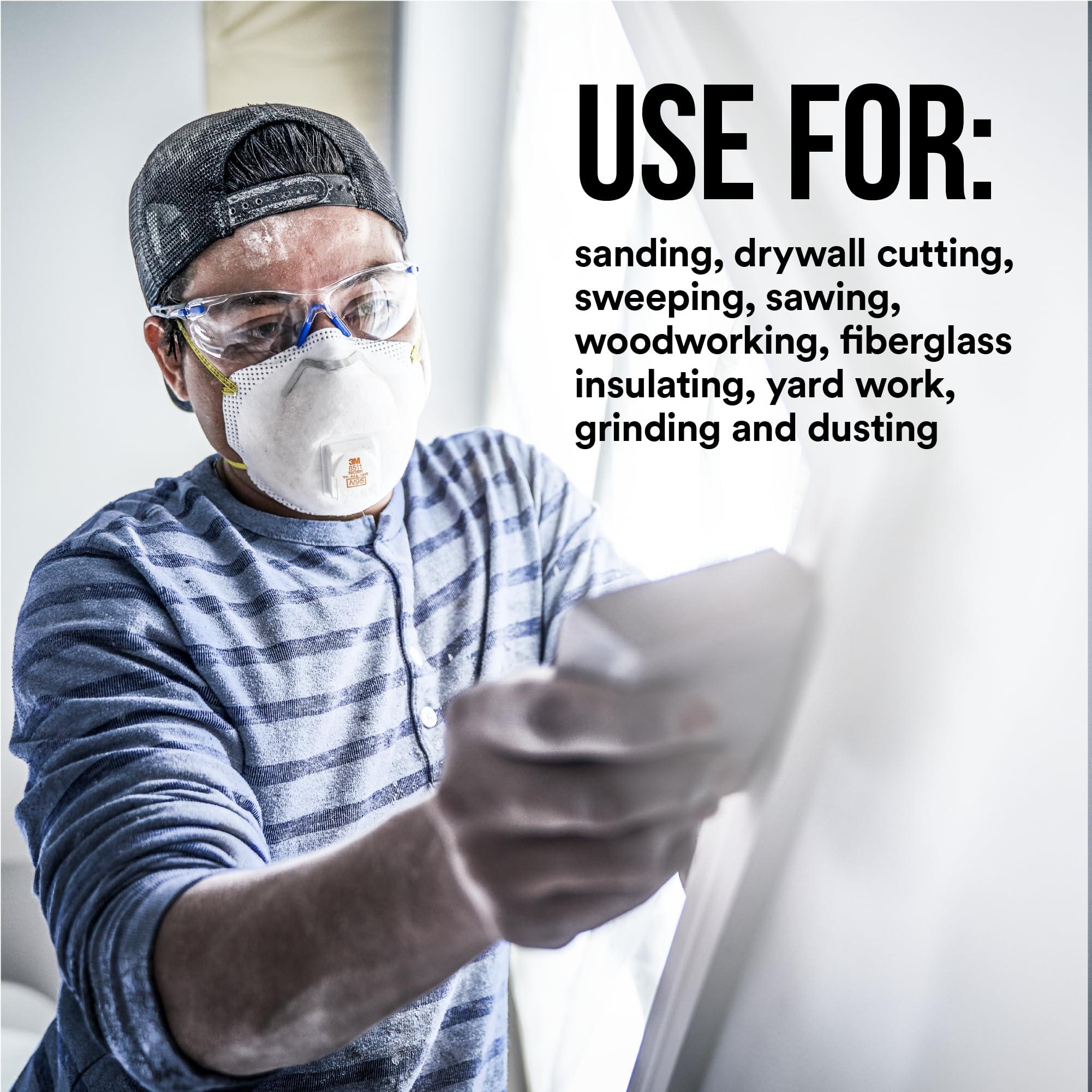 3M N95 Respirator 8511, Cool Flow Valve, 10 Pack, NIOSH-APPROVED, Advanced Filter Media For Easy Breathing, Comfortable For Long Periods Of Wear, Helps Filter Pollen, Mold Spores & Dust (8511PB1-A-PS) - Image 8