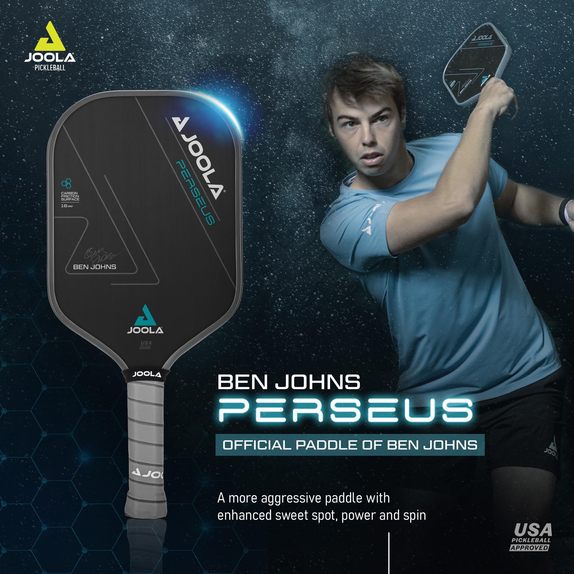 JOOLA Professional Pickleball Paddles – Charged Surface Technology for Power & Feel – Select Perseus or Hyperion Shape – Fully Encased Carbon Fiber – USAP Approved – Well Balanced w/Pop & Control - Image 6