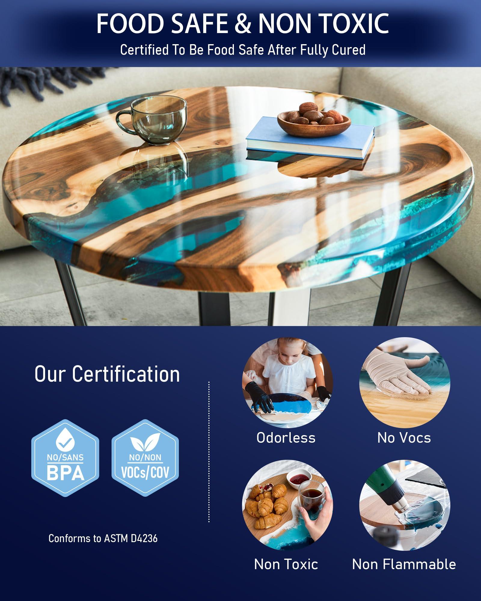 Nicpro 1.5 Gallon Deep Pour Epoxy Resin Kit, 2 to 4 Inch Depth High Gloss & Clear, Bubble Free Epoxy Resin for Craft River Table,Wood Filler, Bar Top, Coating Casting, Self Level 2:1 - Image 5