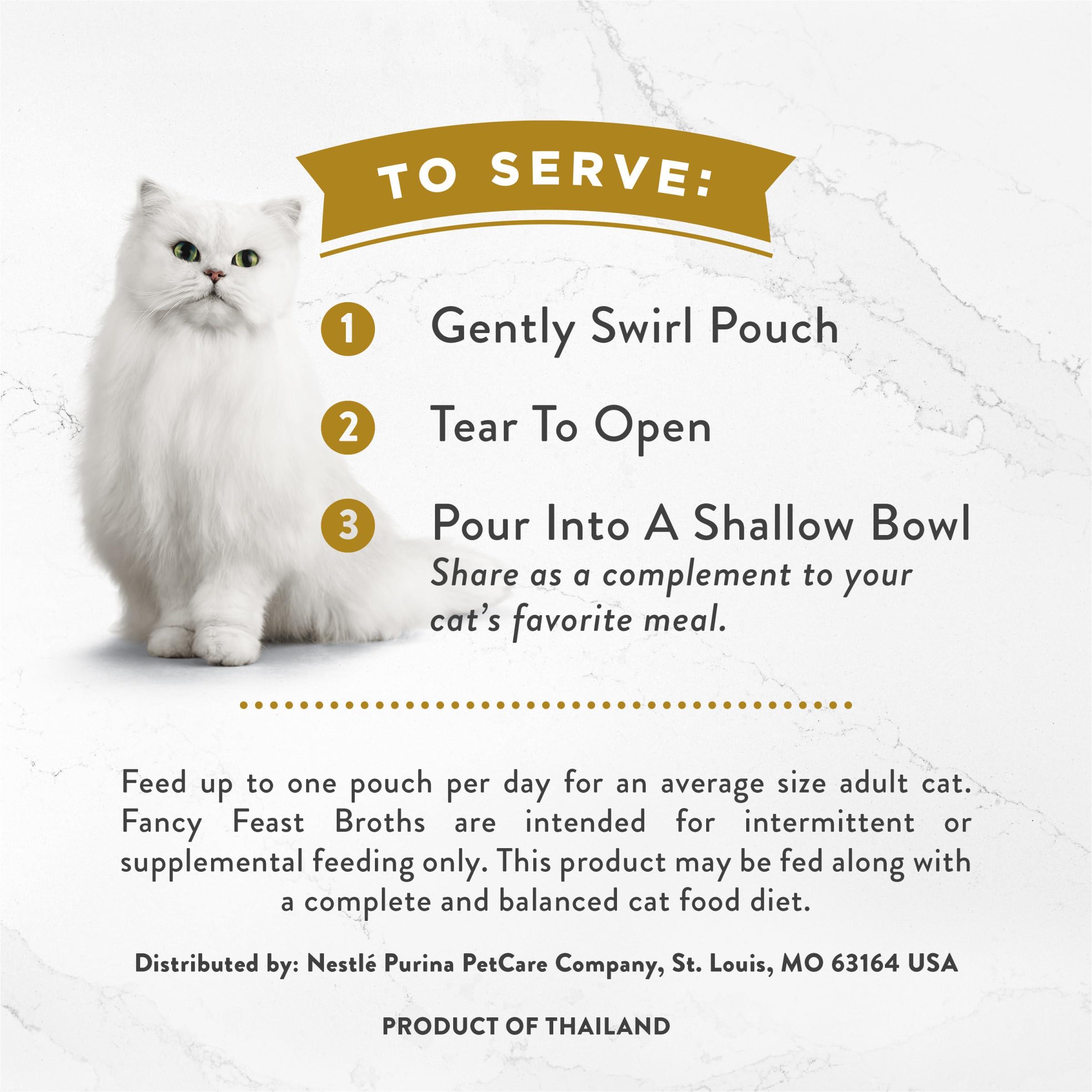 Purina Fancy Feast Lickable Wet Cat Food Broth Complement Classics Collection Variety Pack - (Pack of 12) 1.4 oz. Pouches - Image 8