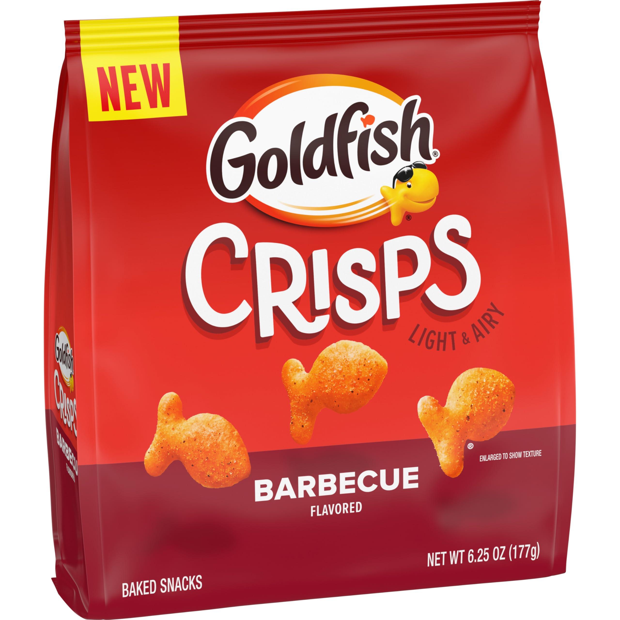 Goldfish Crisps Barbecue Flavored Baked Chip Crackers, 6.25 Oz Bag - Image 5