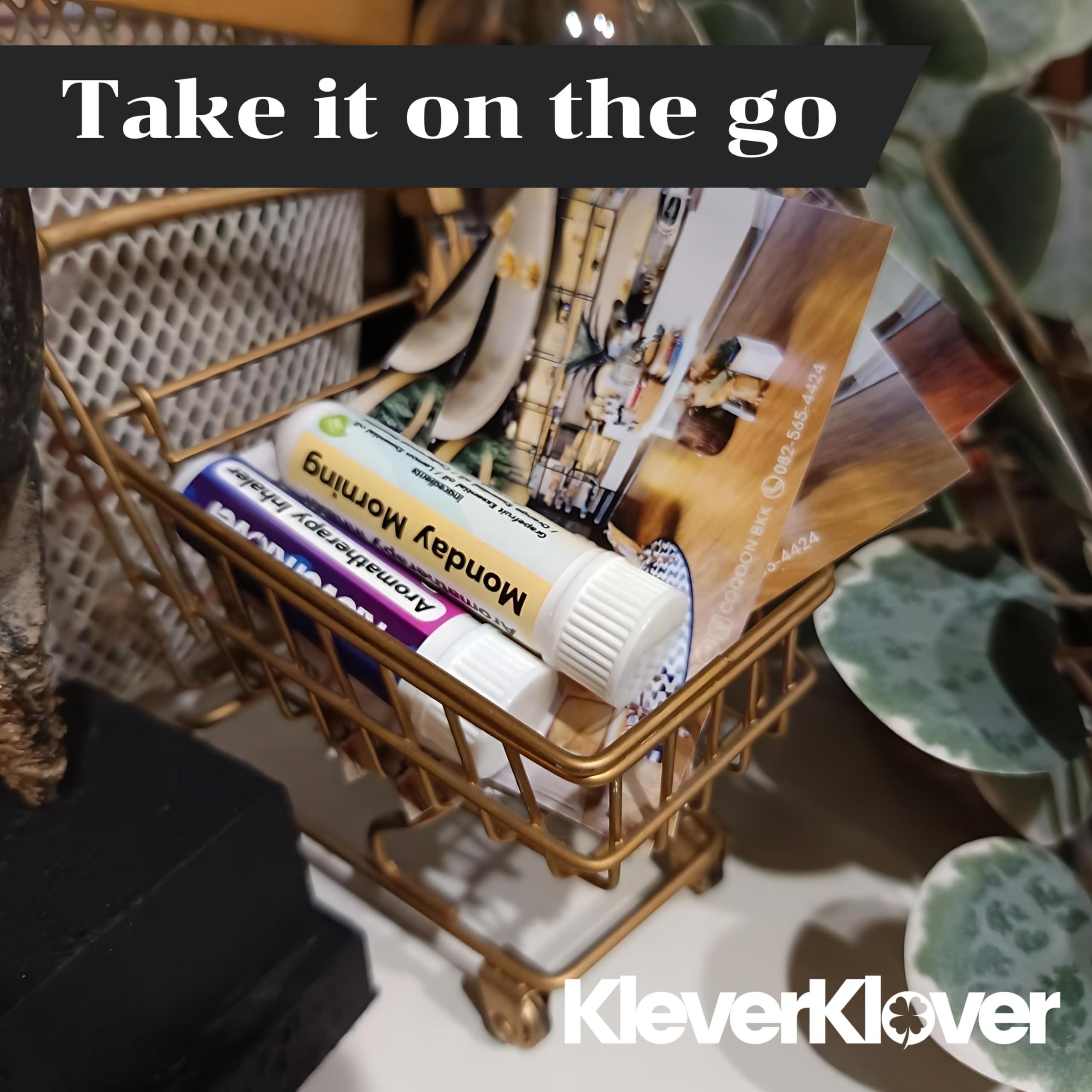 KLEVERKLOVER Aromatherapy Nasal Inhaler Stick (2 Pcs) - Monday Morning & Dreamy Night | Daily Routine - Relaxation, Natural Calm, Sleep Aid, Refresh & Mood Uplift with 100% Natural Essential Oils - Image 8