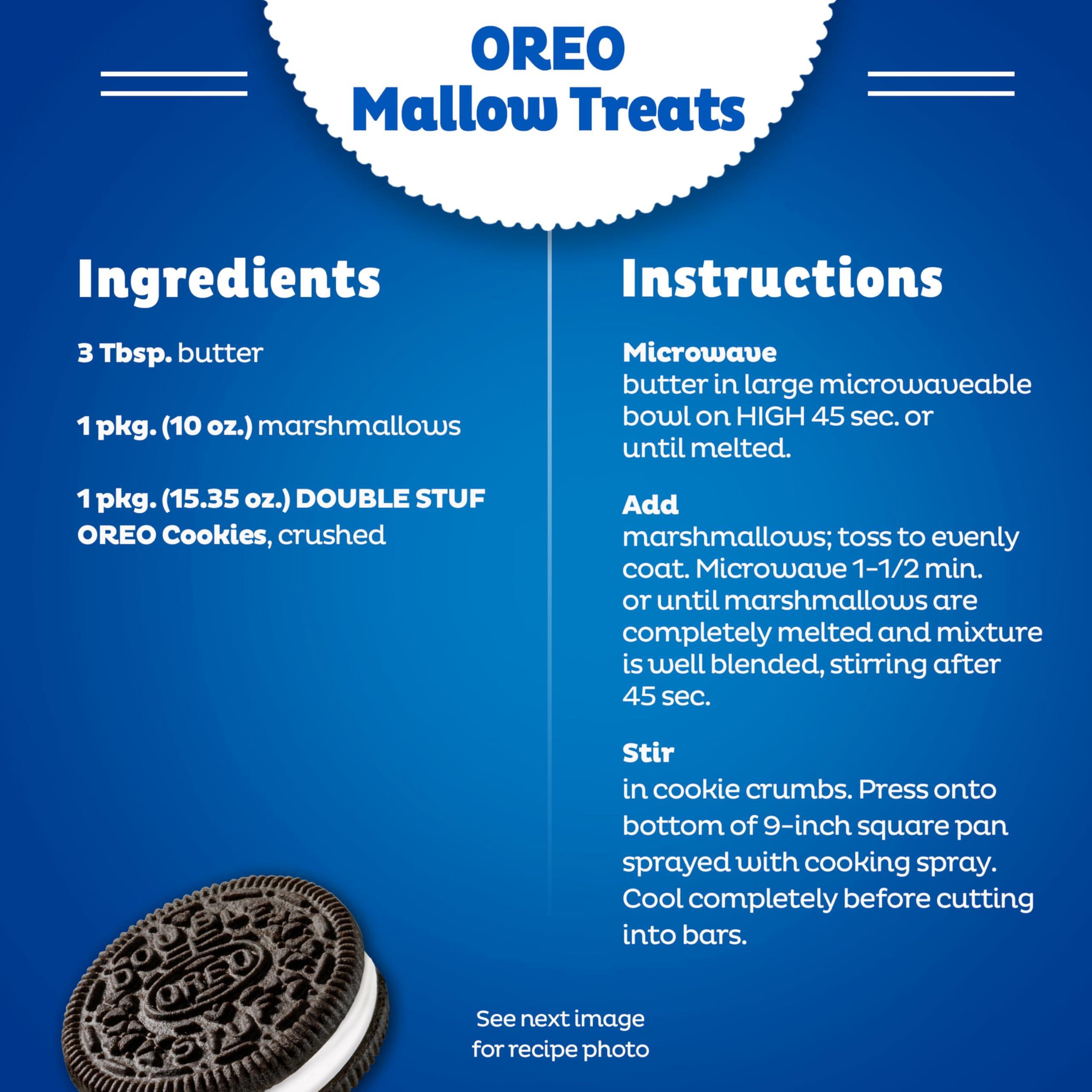 OREO Double Stuf Chocolate Sandwich Cookies, Family Size, 3 Packs - Image 12