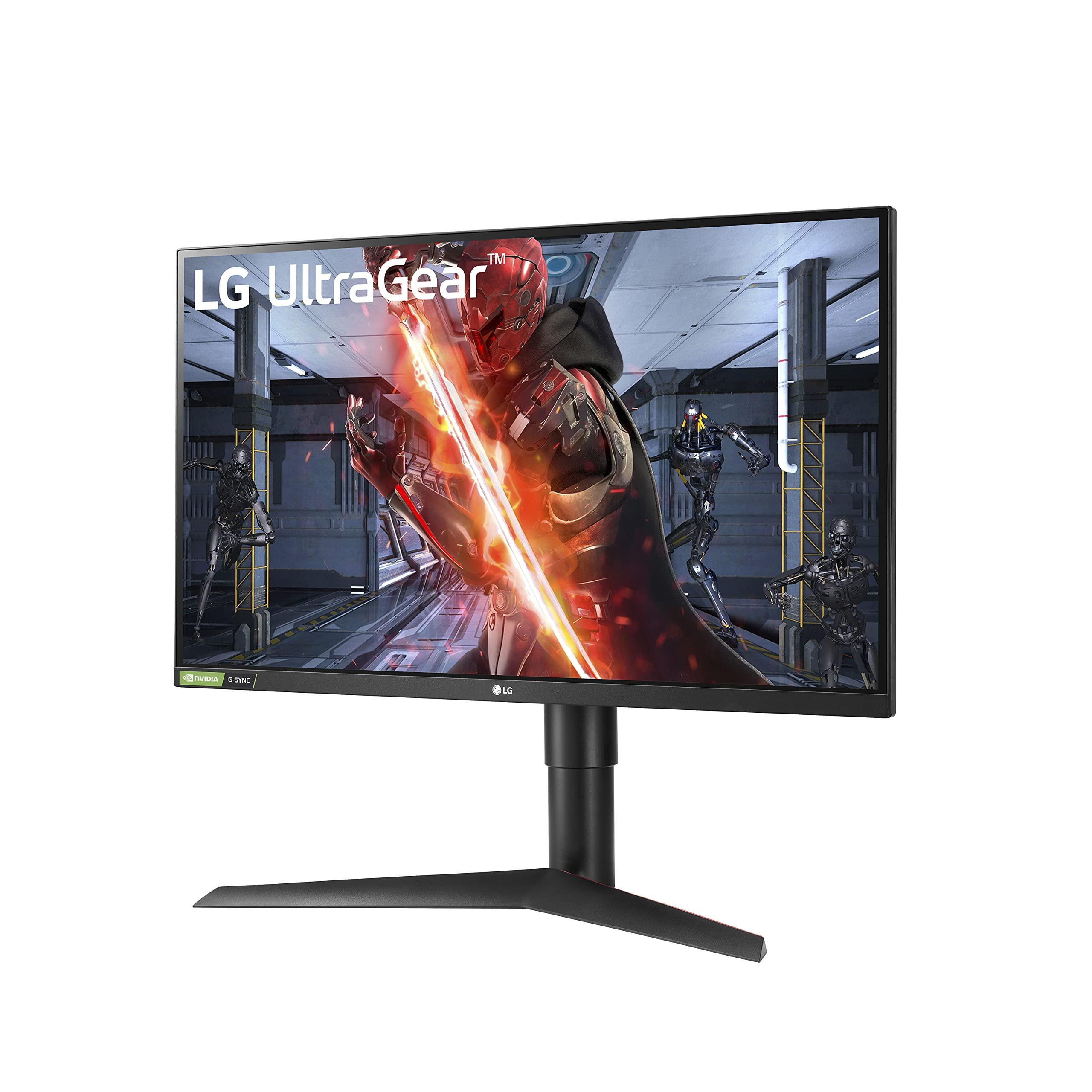 LG UltraGear QHD 27-Inch Gaming Monitor 27GL83A-B - IPS 1ms (GtG), with HDR 10 Compatibility, NVIDIA G-SYNC, and AMD FreeSync, 144Hz, Black - Image 2