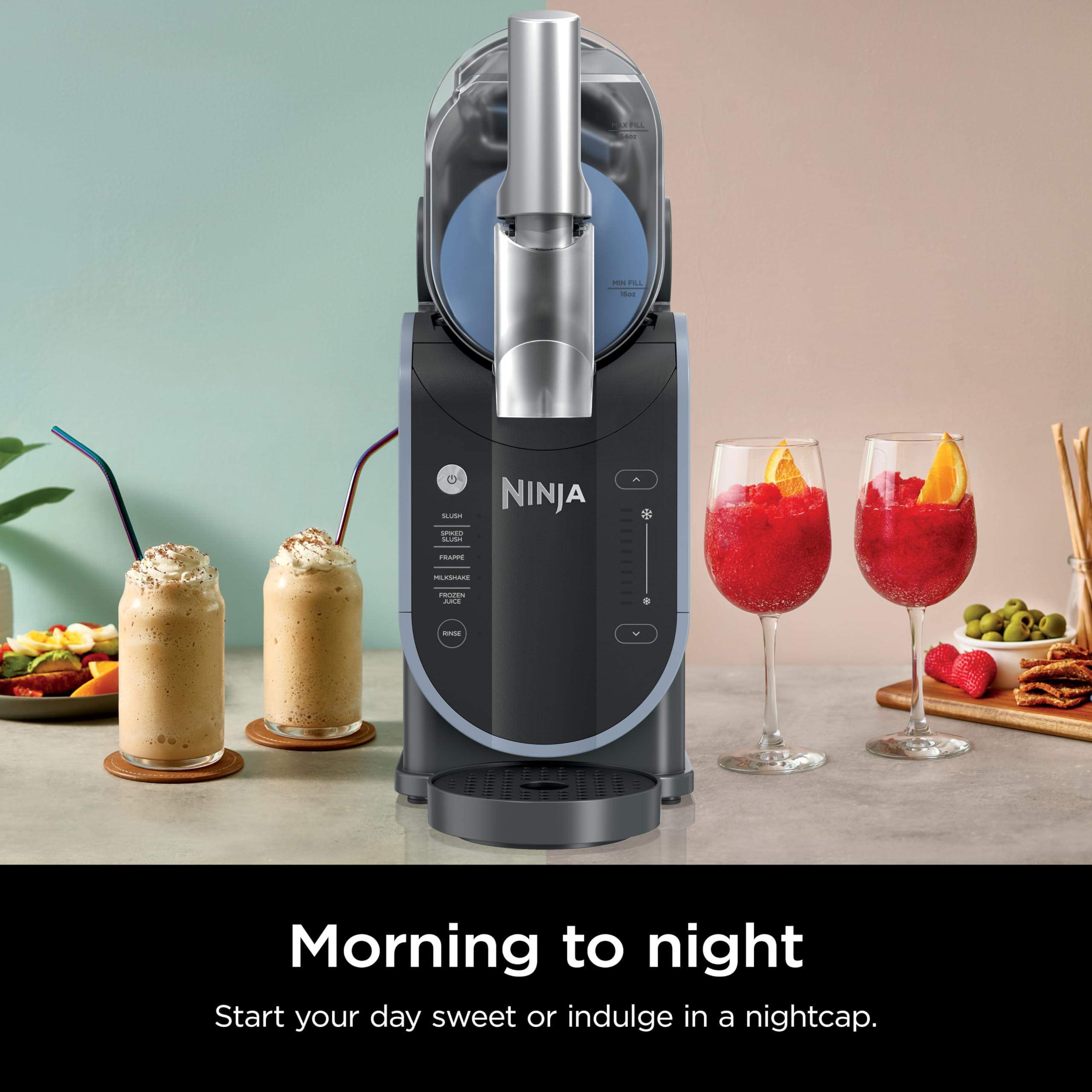 Ninja SLUSHi with RapidChill Technology, 88 oz. Frozen Drink & Slushie Machine, 5 Preset Programs, Margaritas, Frappés, and More, Premium Accents, Black, FS301 - Image 8