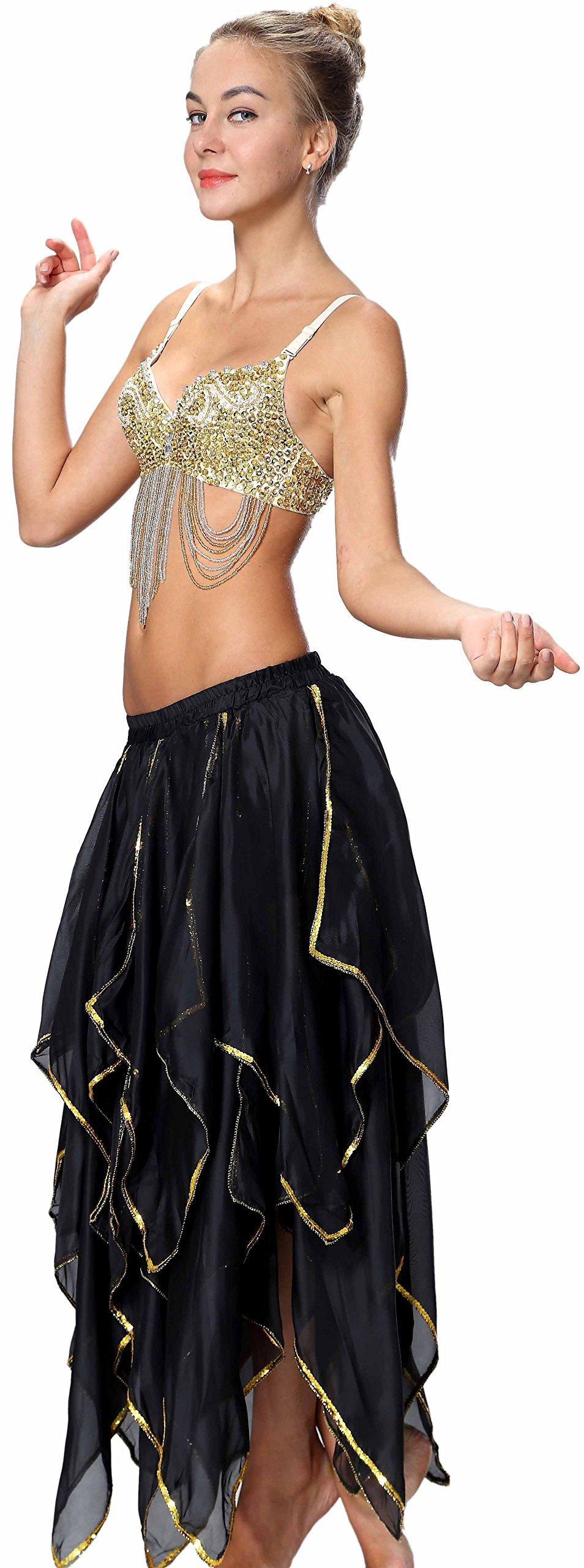 Sequin Chiffon Skirt for Women Costume - Image 4