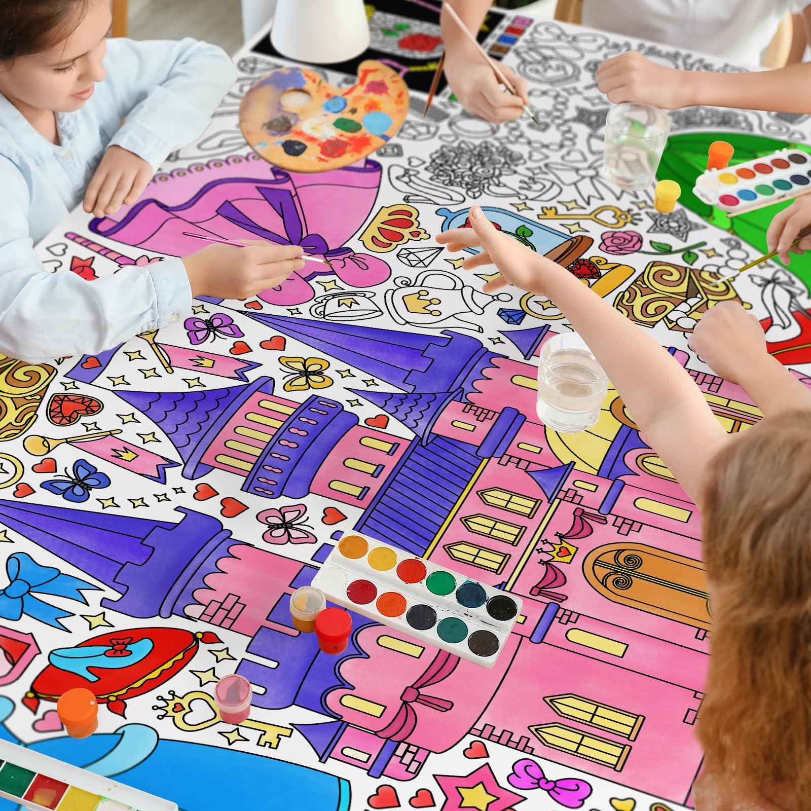Gatherfun Princess Party Giant Coloring Poster - 31.5x 72 Inches - Versatile Classroom Wall Décor & Princess Birthday Activity - Princess Poster or Table Cover for School Parties and Special Events - Image 7