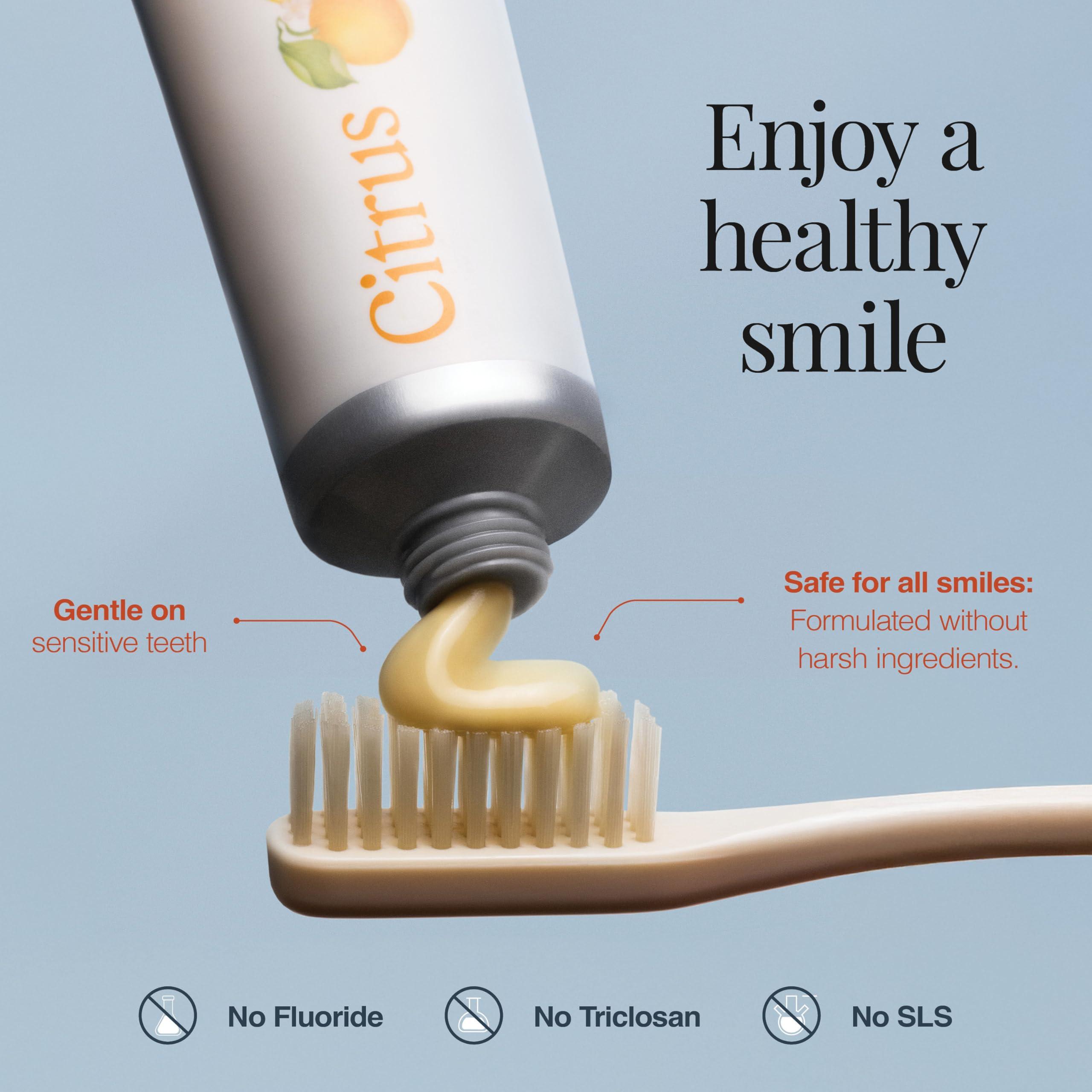 Revitin Toothpaste | Fluoride-Free Prebiotic Citrus Tooth Gel | No SLS, Gluten Free, Dye Free, GMO Free, No Sweeteners | Non-Toxic, Kid Approved - Image 3