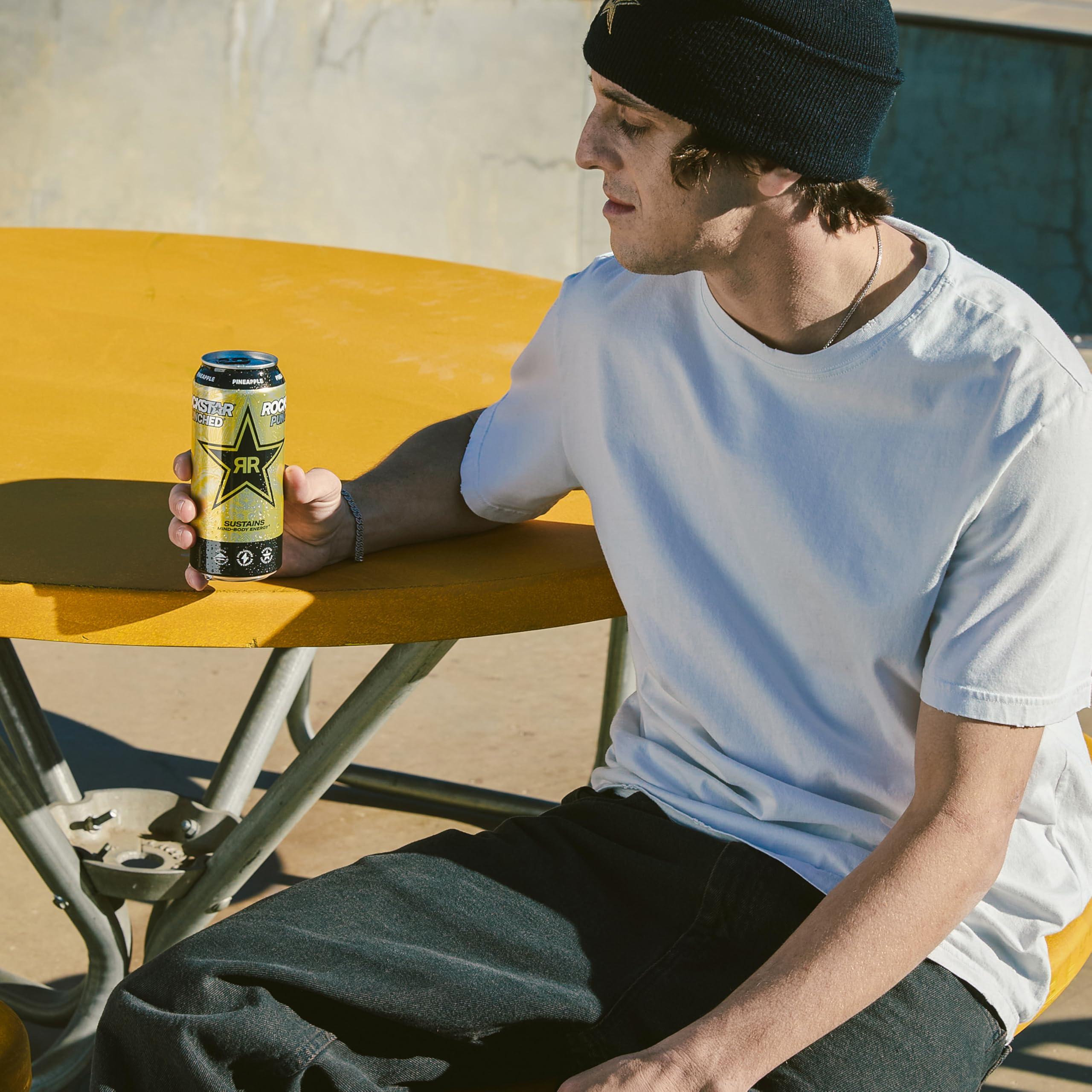Rockstar Energy Drink Punched Hardcore Apple, 16oz Cans (12 Pack) - Image 6