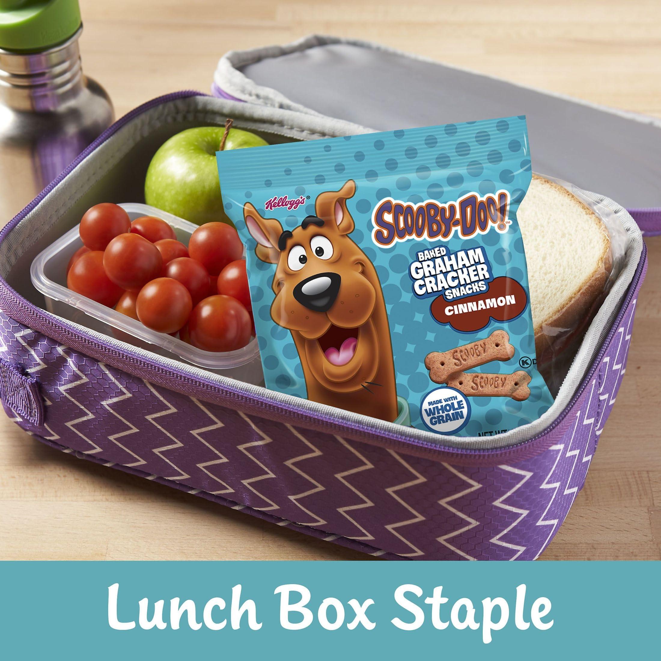 Kellogg's SCOOBY-DOO! Baked Graham Cracker Snacks, Lunch Snacks, Snack Crackers, Cinnamon (40 Pouches) - Image 6
