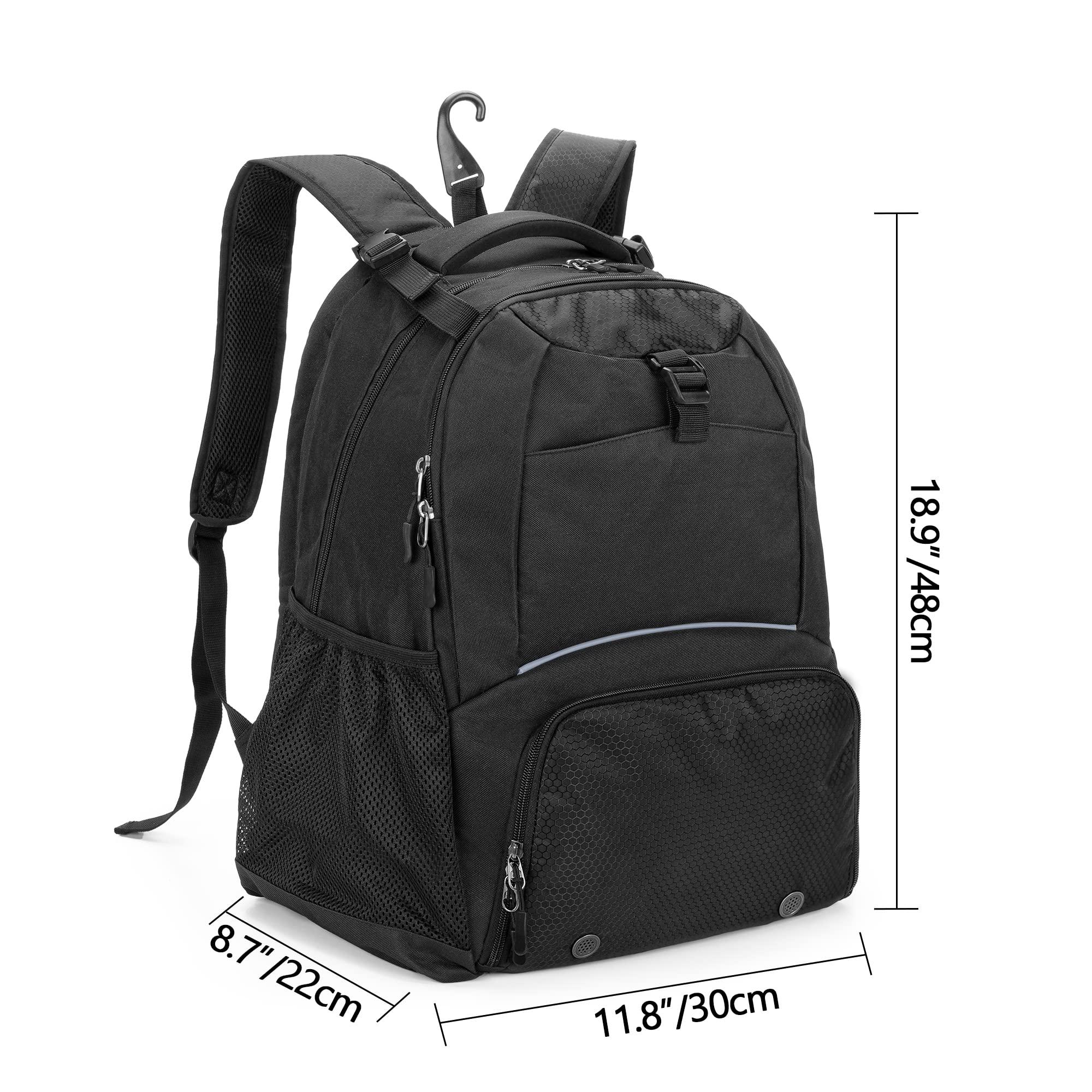 DSLEAF Tennis Backpack for 2 Rackets, Tennis Bag with Separate Ventilated Shoe Space for Tennis/Pickleball/Badminton/Squash Racquet and Accessories - Image 6