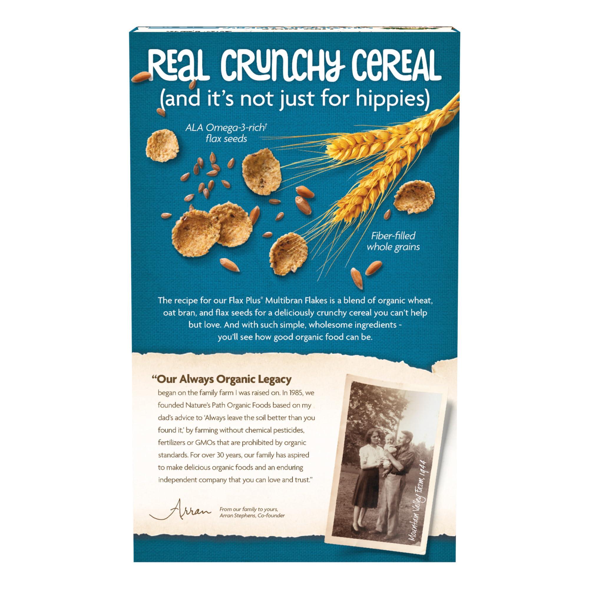 Nature's Path Organic Flax Plus Multibran Flakes Cereal, 13.25 oz (Pack of 1), Non-GMO - Image 3