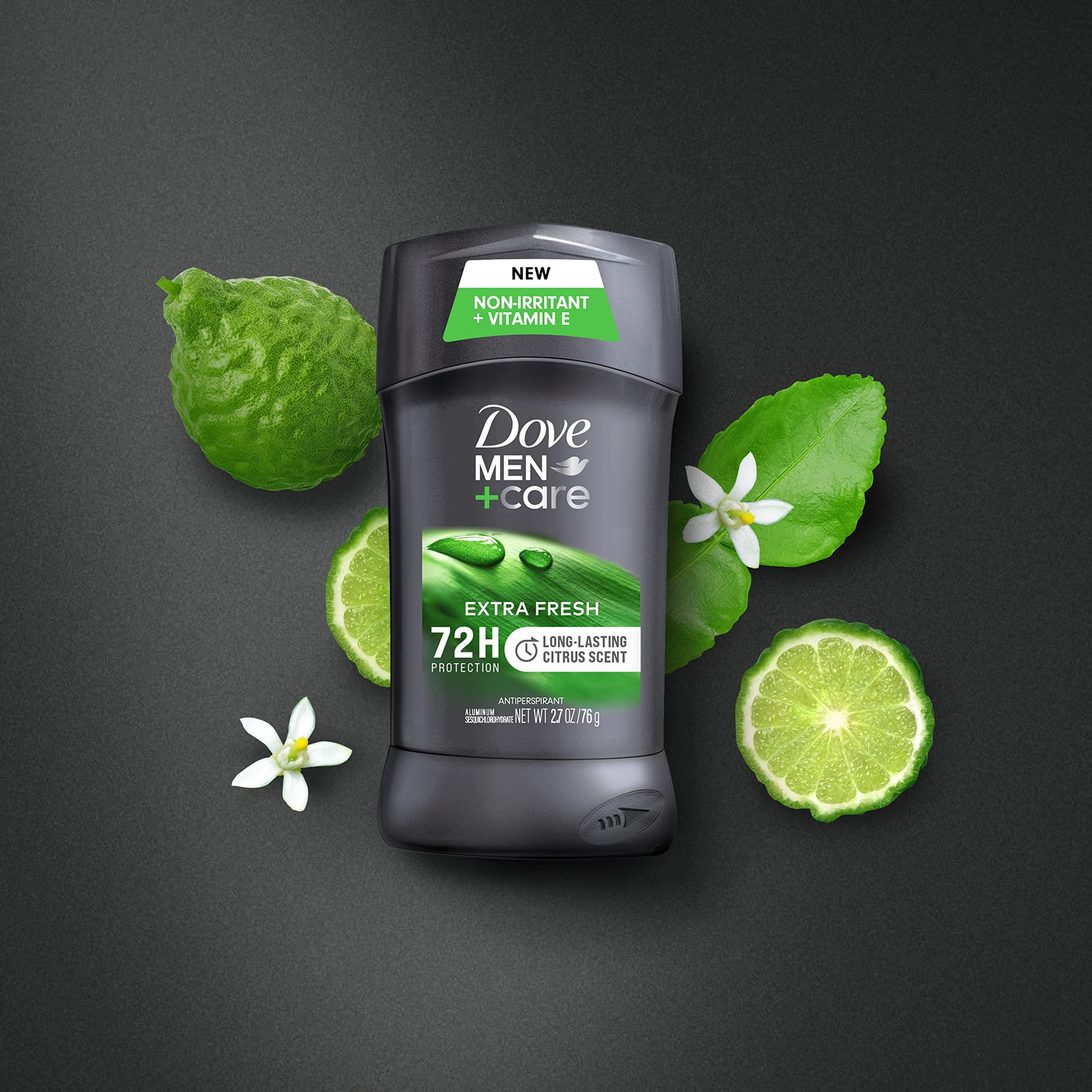 Dove Men+Care Extra Fresh Men's Antiperspirant Deodorant Stick Extra Fresh Twin pack With 72-hour sweat & odor protection with 1/4 Moisturizing Cream & Long-lasting Citrus Scent 2.7 oz - Image 10