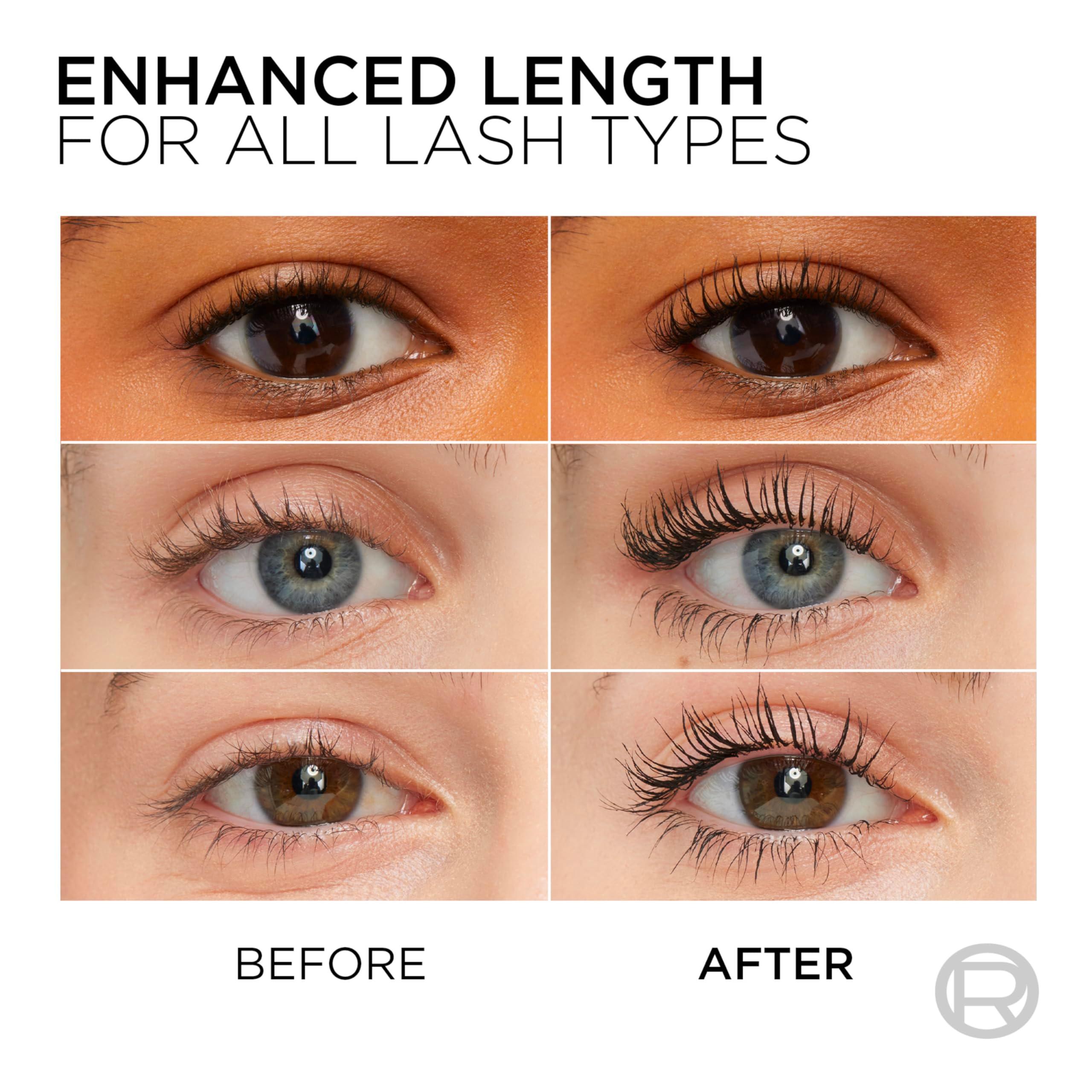 L'Oreal Paris Makeup Telescopic Original Lengthening Mascara, Blackest Black, 0.27 Fl Oz (1 Count) - Image 3