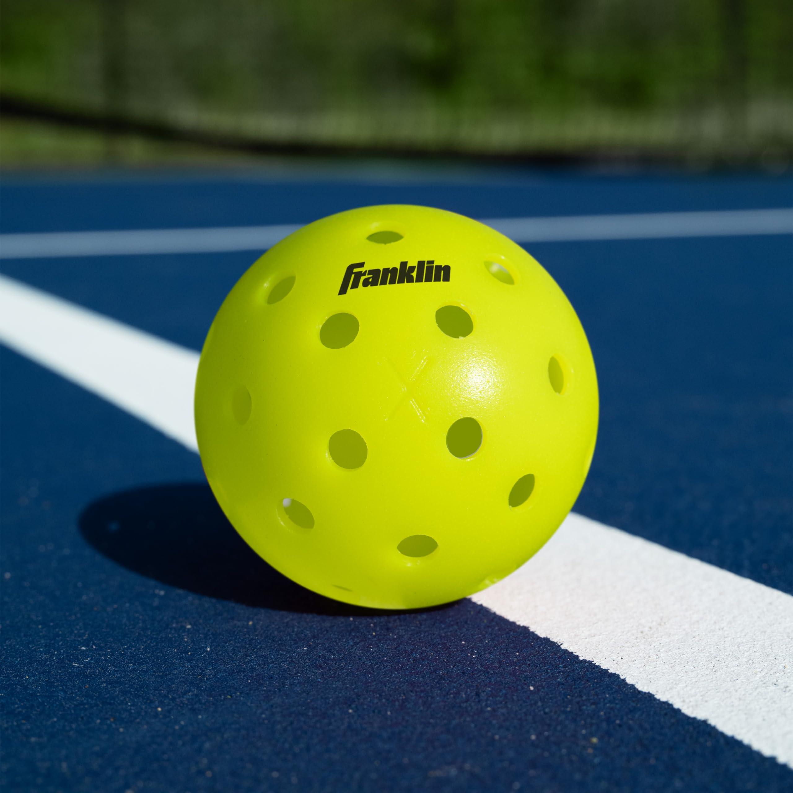 Franklin Sports X-40 Outdoor Pickleballs - Official Ball of USA Pickleball, APP Tour + Pickleball US Open - 3 Packs, 12 Packs, 36 Pickleball Buckets, 50, 100 + 400 Bulk Packs of Regulation Pickleballs - Image 10