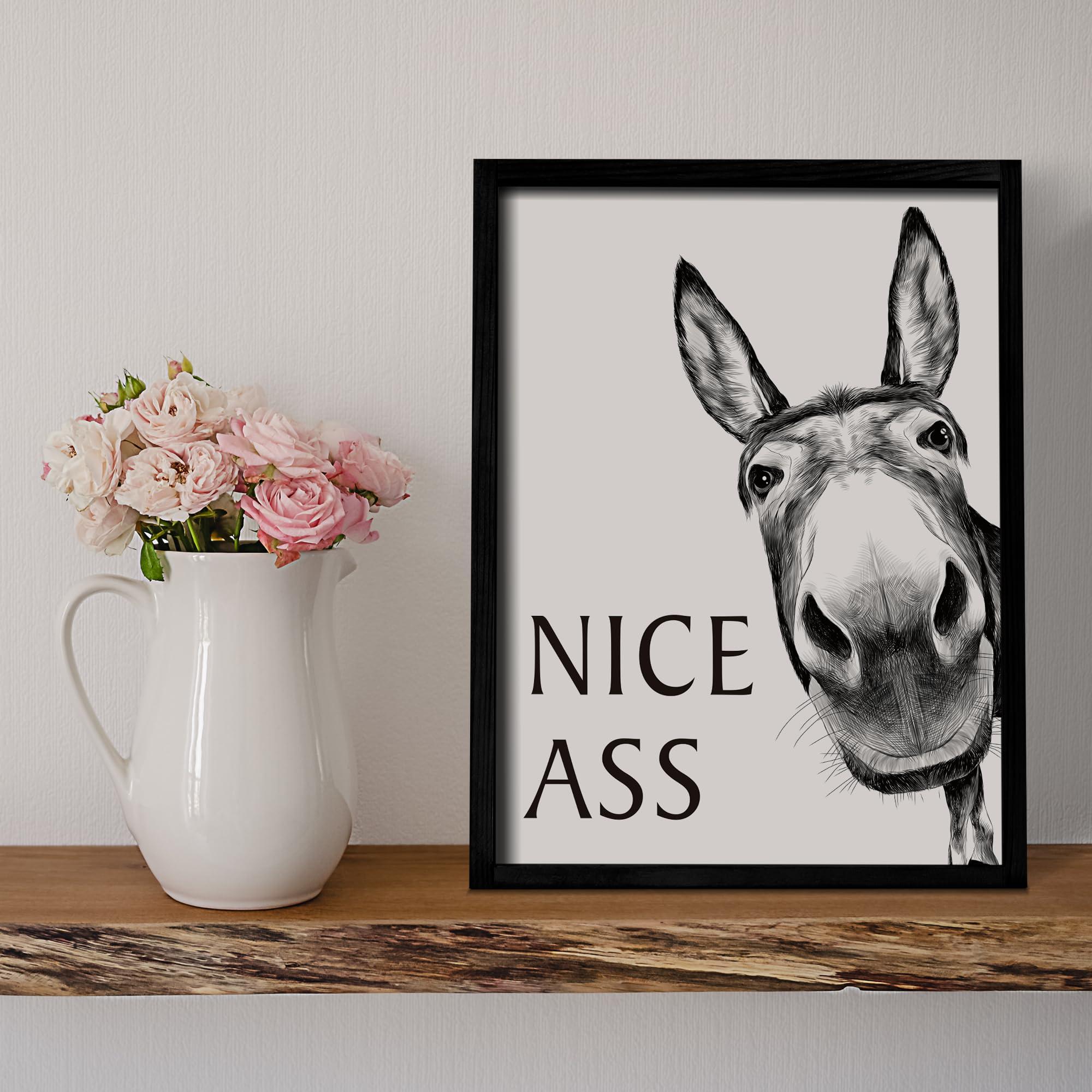 Heiple Framed Bathroom Art Bathroom Wall Decor Farmhouse Home Bathroom Decor Sets Vintage Funny Wall Art Bathroom Signs (Black, 11"x14") - Image 8