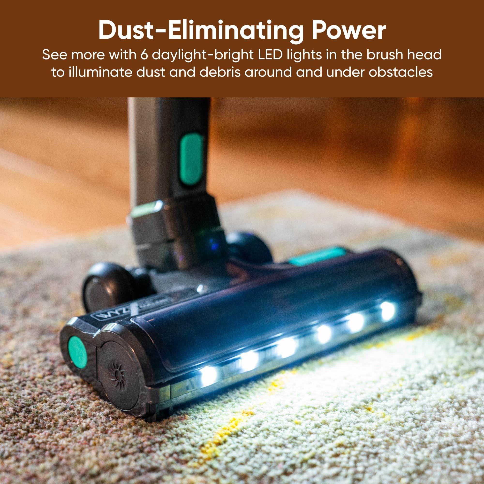 Wyze Cordless Vacuum Cleaner with 20000Pa Powerful Suction, Lightweight Stick with HEPA Filter, 300W Powerful Brushless Motor, 40mins Runtime for Home Hard Floor Carpet Pet Hair - Image 6