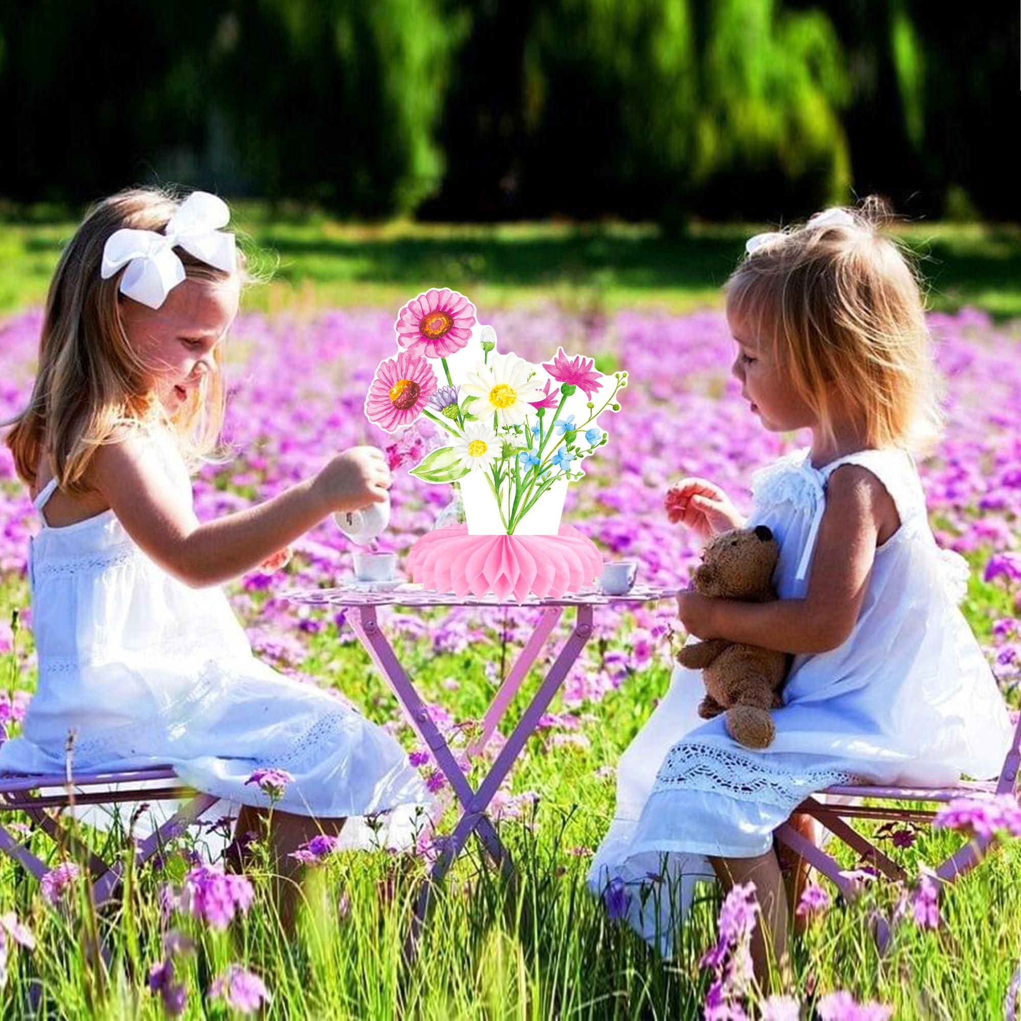 Wildflowers Honeycomb Centerpieces Wildflower Birthday Table Decorations 12PCS Spring Wildflower Theme Table Centerpieces for Wedding Little Wildflowers Baby Shower Supplies - Image 8