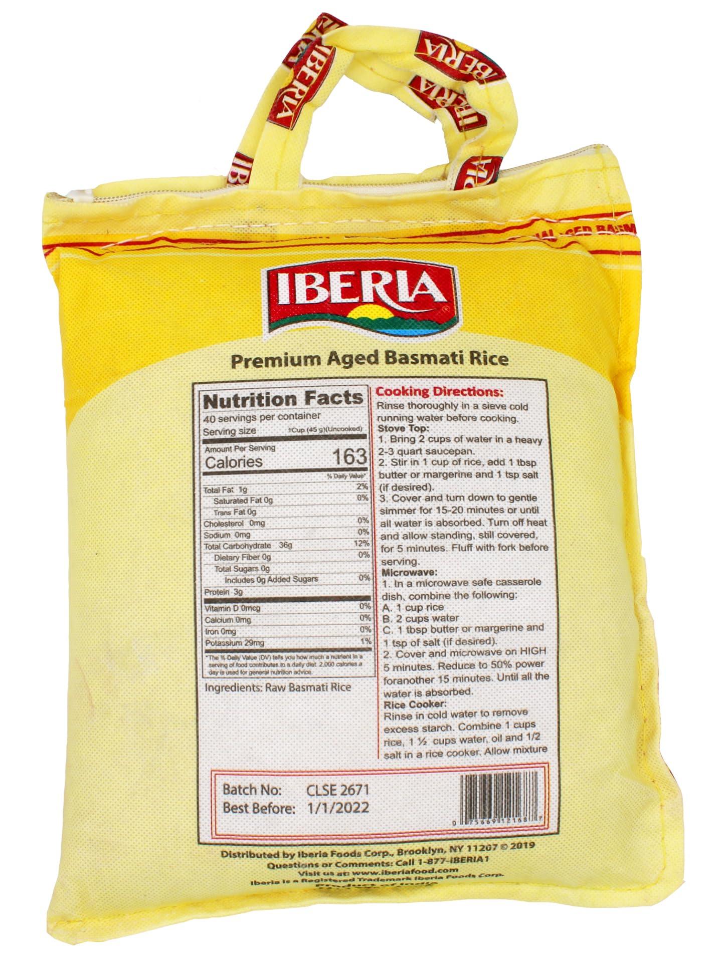 Iberia Premium Aged Indian Basmati Rice, 4 Pounds - Image 2