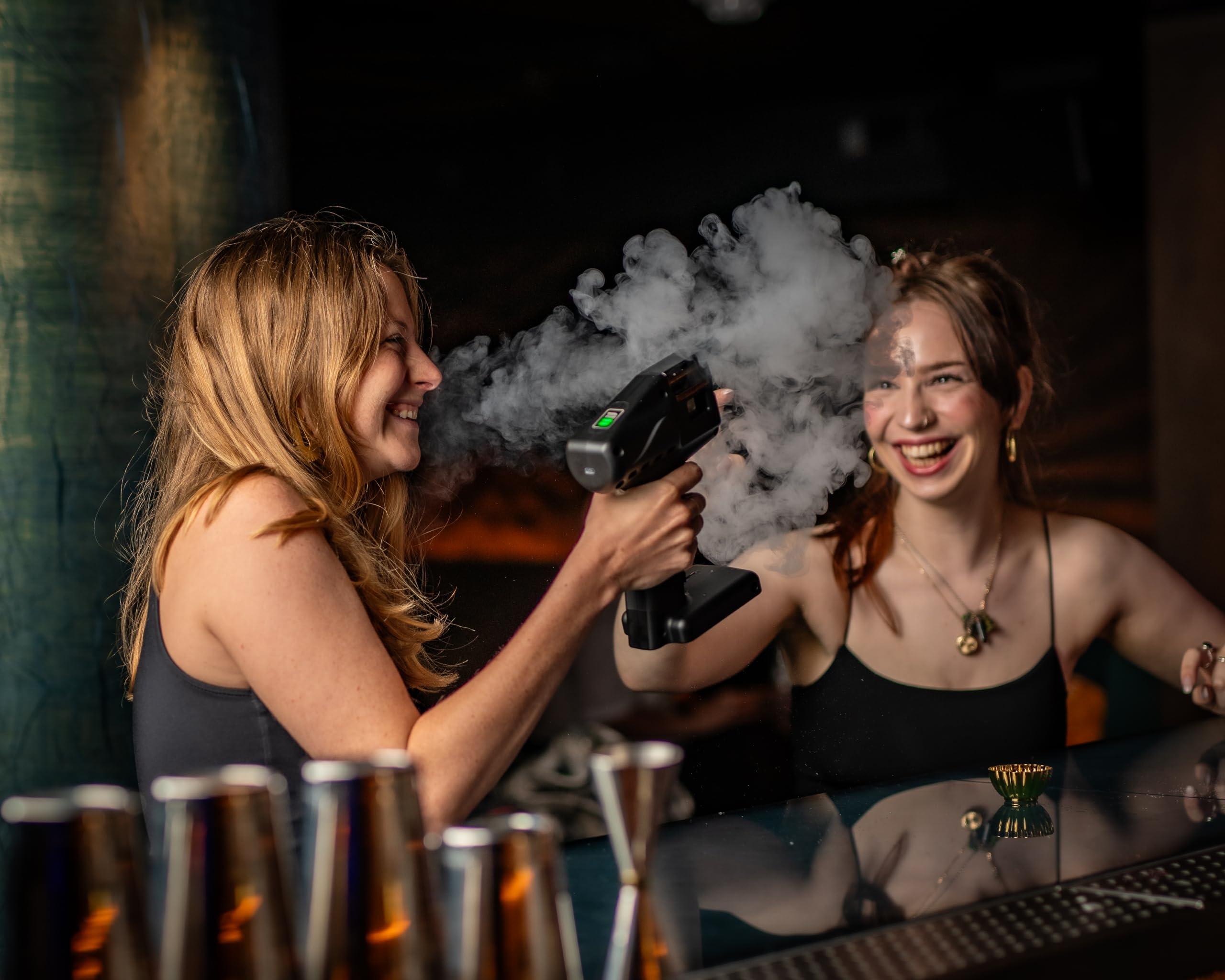 Flavour Blaster Cocktail Bubble & Smoke Gun Kit | Smoking Cocktail Machine, Edible Bubbles & Aroma | Smoke Bubble Gun for Elevating Drinks & Food with Flavor-Rich Clouds | Cocktail Gift Sets | Black - Image 5