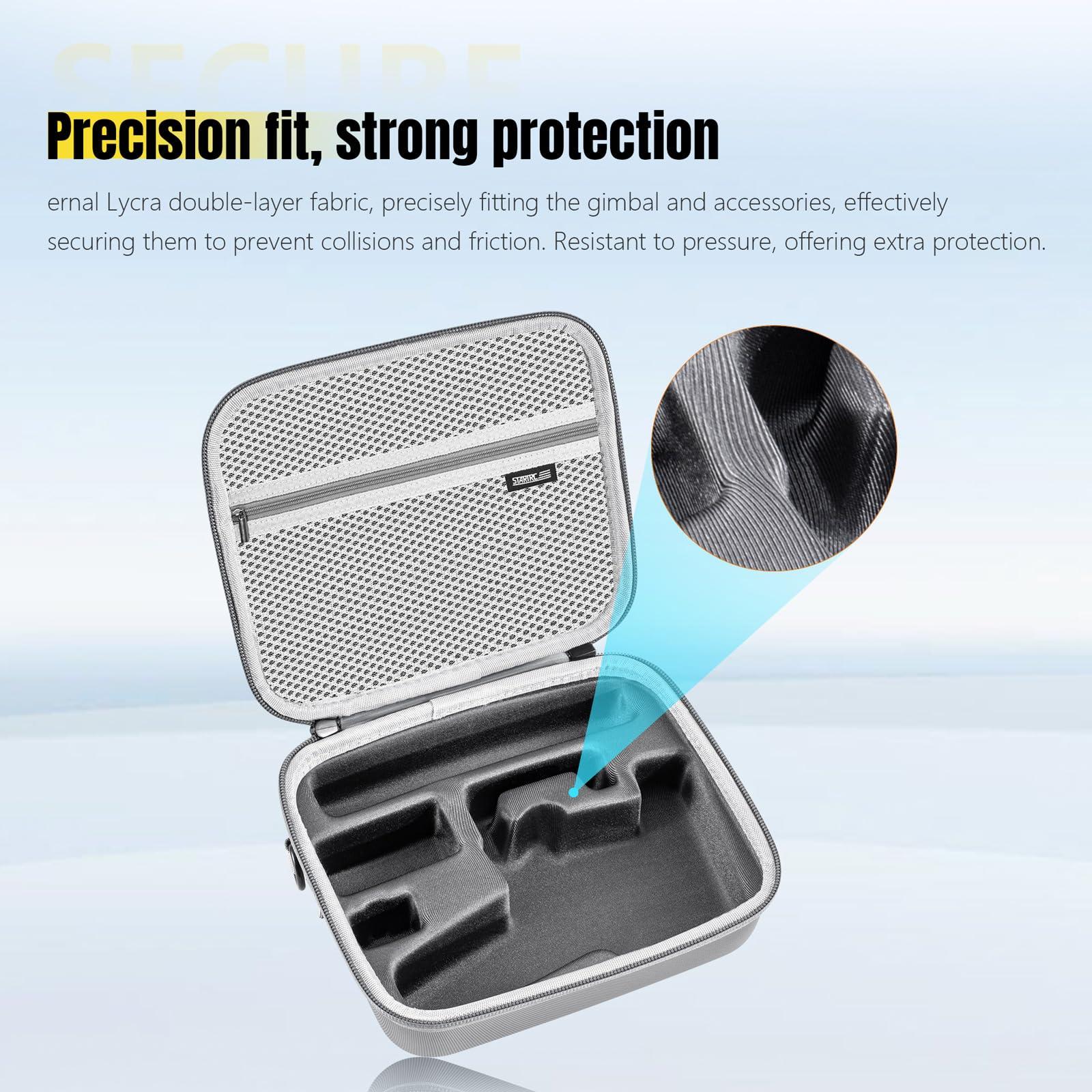 Osmo Mobile 7P Case,PU Leather Portable Storage Case for DJI Osmo Mobile 7/7P Travel Shoulder Bag for DJI OM 7 Smartphone Gimbal Stabilizer Accessories - Image 5