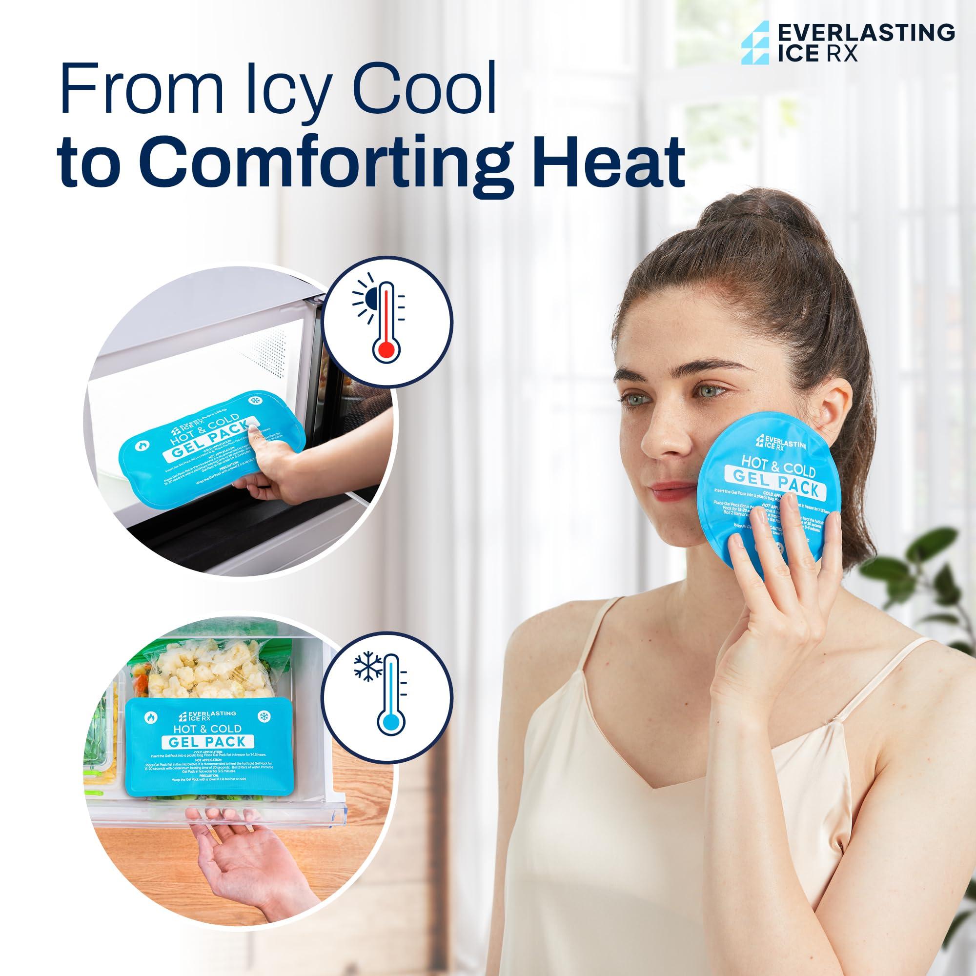 Reusable Hot and Cold Gel Ice Packs for Injuries - 7 Pack Variety Gel Ice Pack Set - Hot and Cold Therapy Solution for Injuries, Cold Packs for Pain Relief - Ice Packs for Injuries Reusable - Image 3