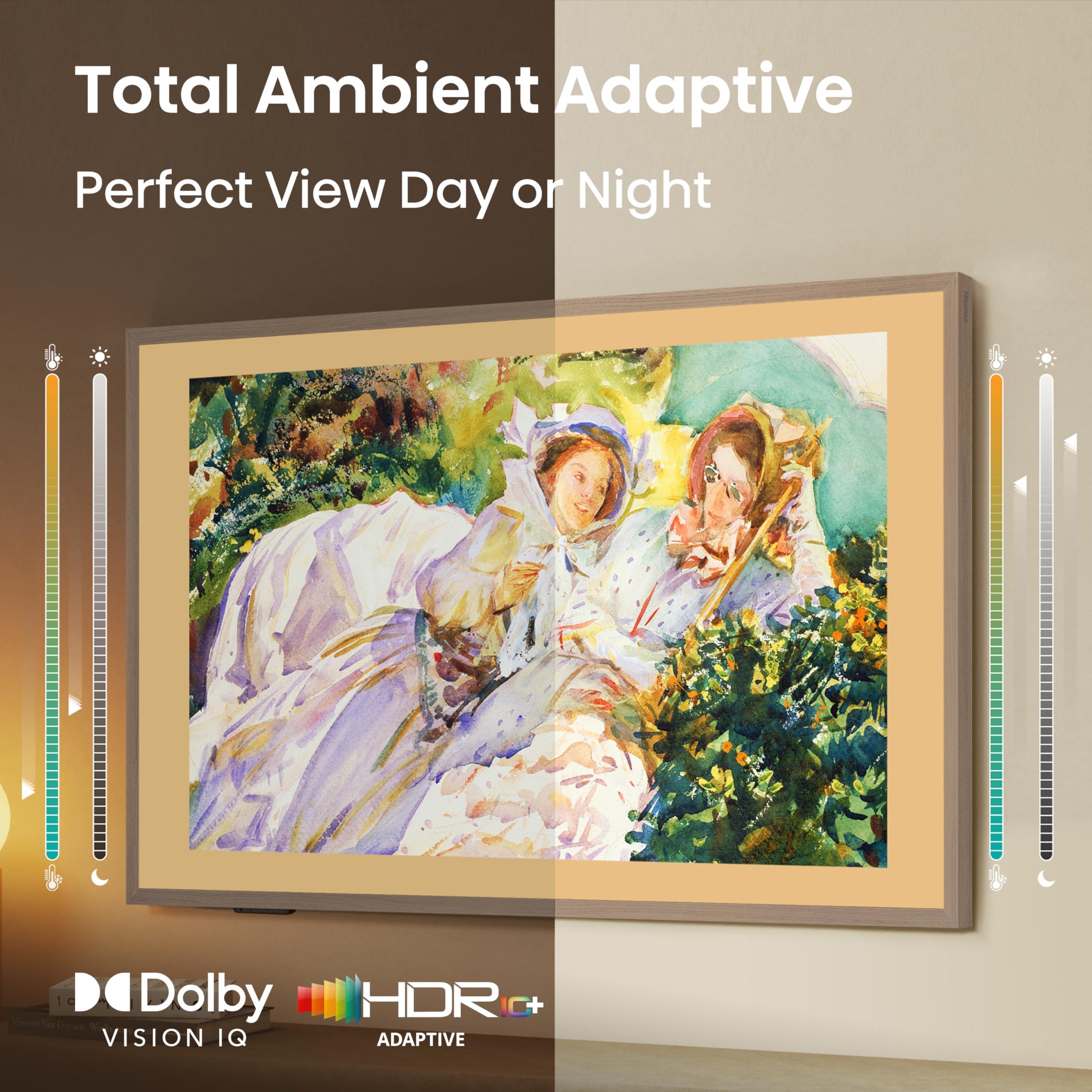 Hisense 65-Inch Class QLED 4K S7N CanvasTV™ Series Dolby Vision HDR Google Smart TV (65S7N) - 144Hz, Art Mode, Anti-Glare Panel, Hi-Matte Display, Frame & UltraSlim Wall Mount Included - Image 9