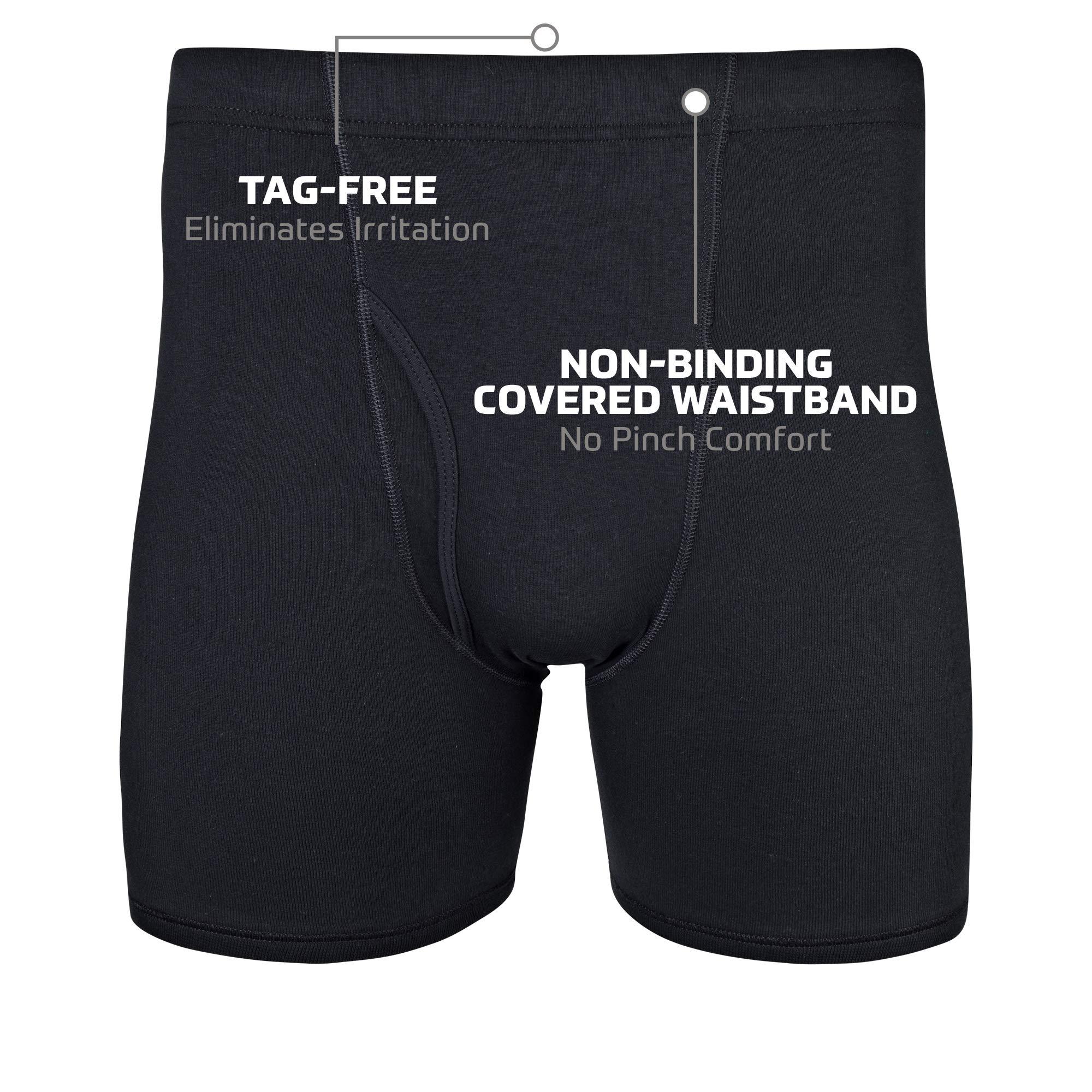 Gildan Men's Underwear Covered Waistband Boxer Briefs, Multipack - Image 2