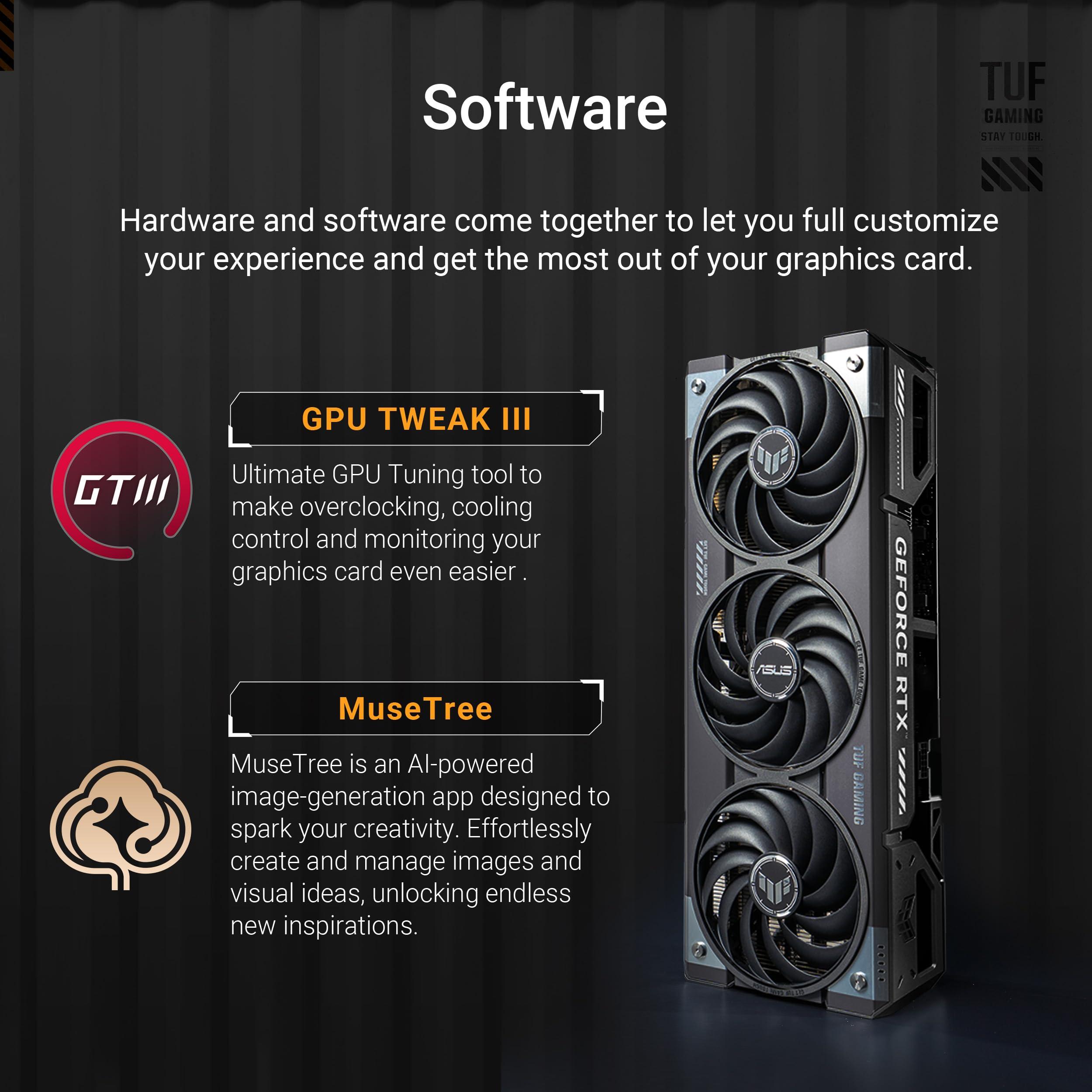 ASUS TUF Gaming RTX5070 Ti OC, PCIe5, 16GB DDR7, 2 HDMI, 3 DP, 2610MHz Clock, RGB Lighting, Overclocked - Image 6