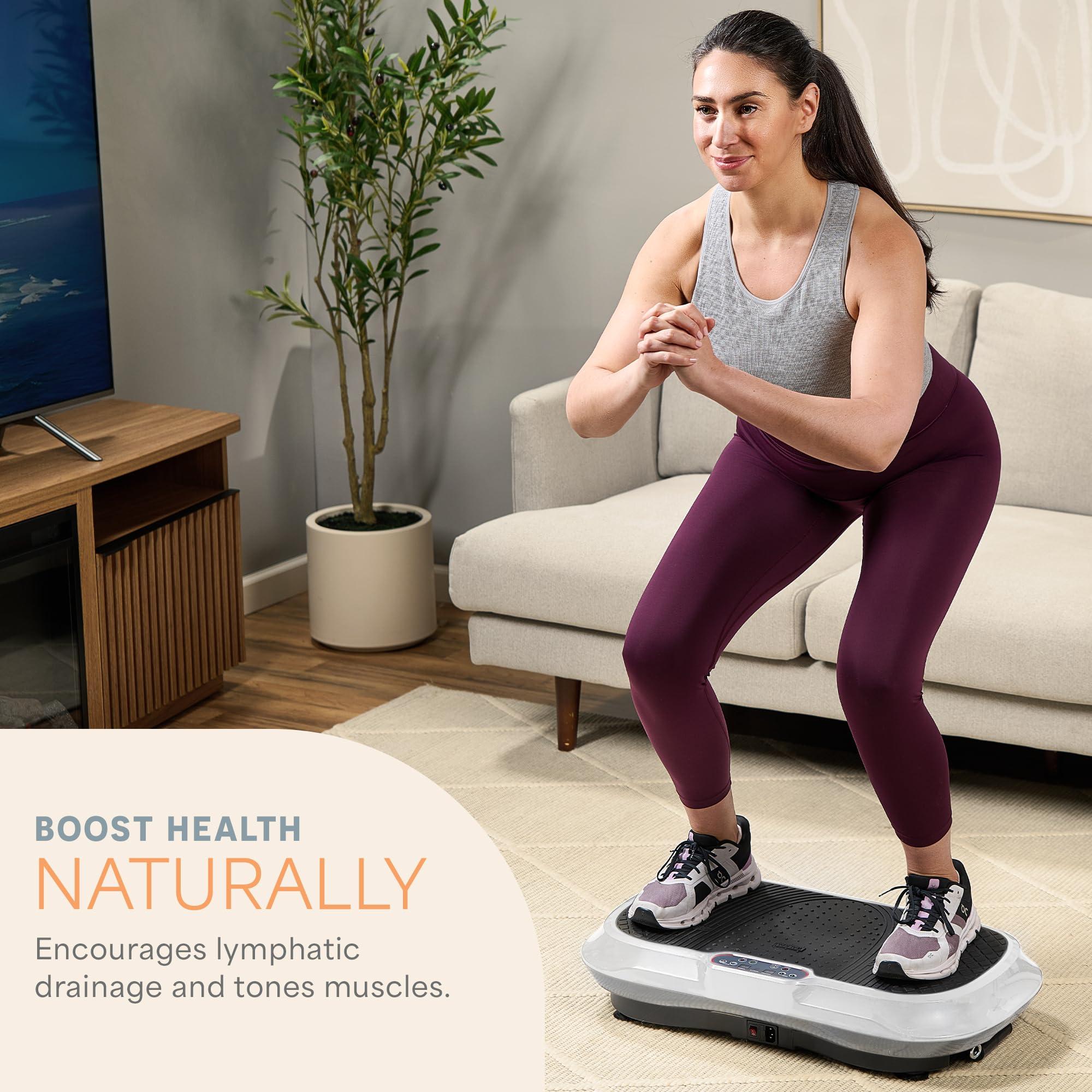 Lifepro Waver Vibration Plate Exercise Machine – High-Intensity Vibration for Muscle Activation, Full-Body Workout Vibrating Platform with Loop Bands, Fitness Equipment for Strength Toning & Fat Loss - Image 2