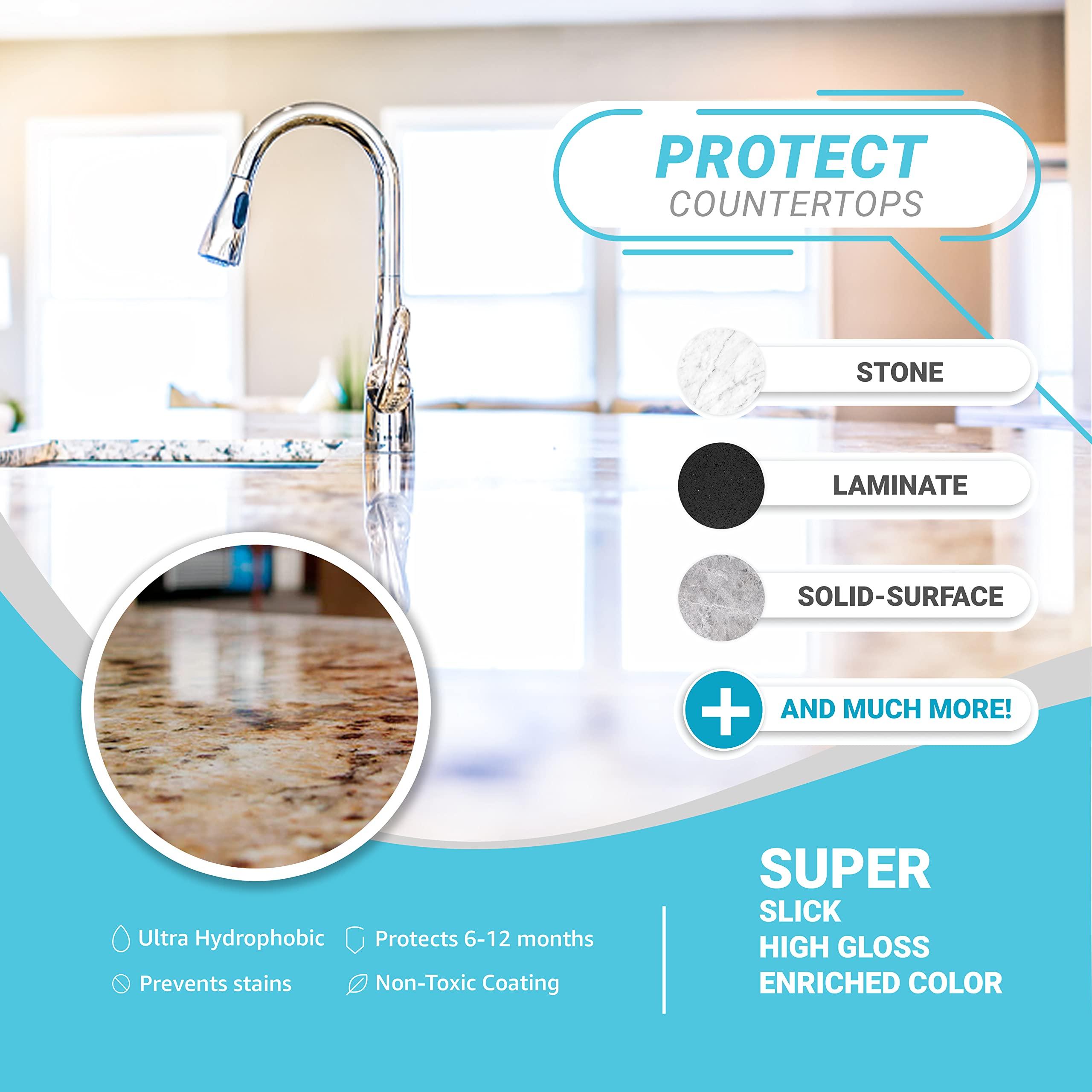 Lifeproof Ceramic Coating Spray Kit - Shine, Seal & Protect Kitchen & Bath Surfaces, Repels Stains & Grime - Image 4