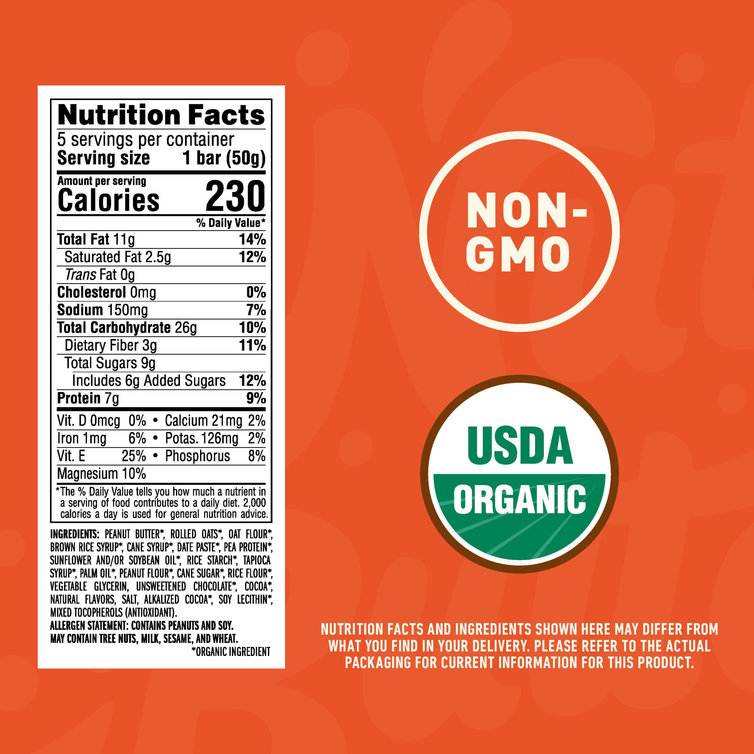 CLIF Nut Butter Bar - Chocolate Peanut Butter - Filled Energy Bars - Non-GMO - USDA Organic - Plant-Based - Low Glycemic - 1.76 oz. (5 Pack) - Image 2