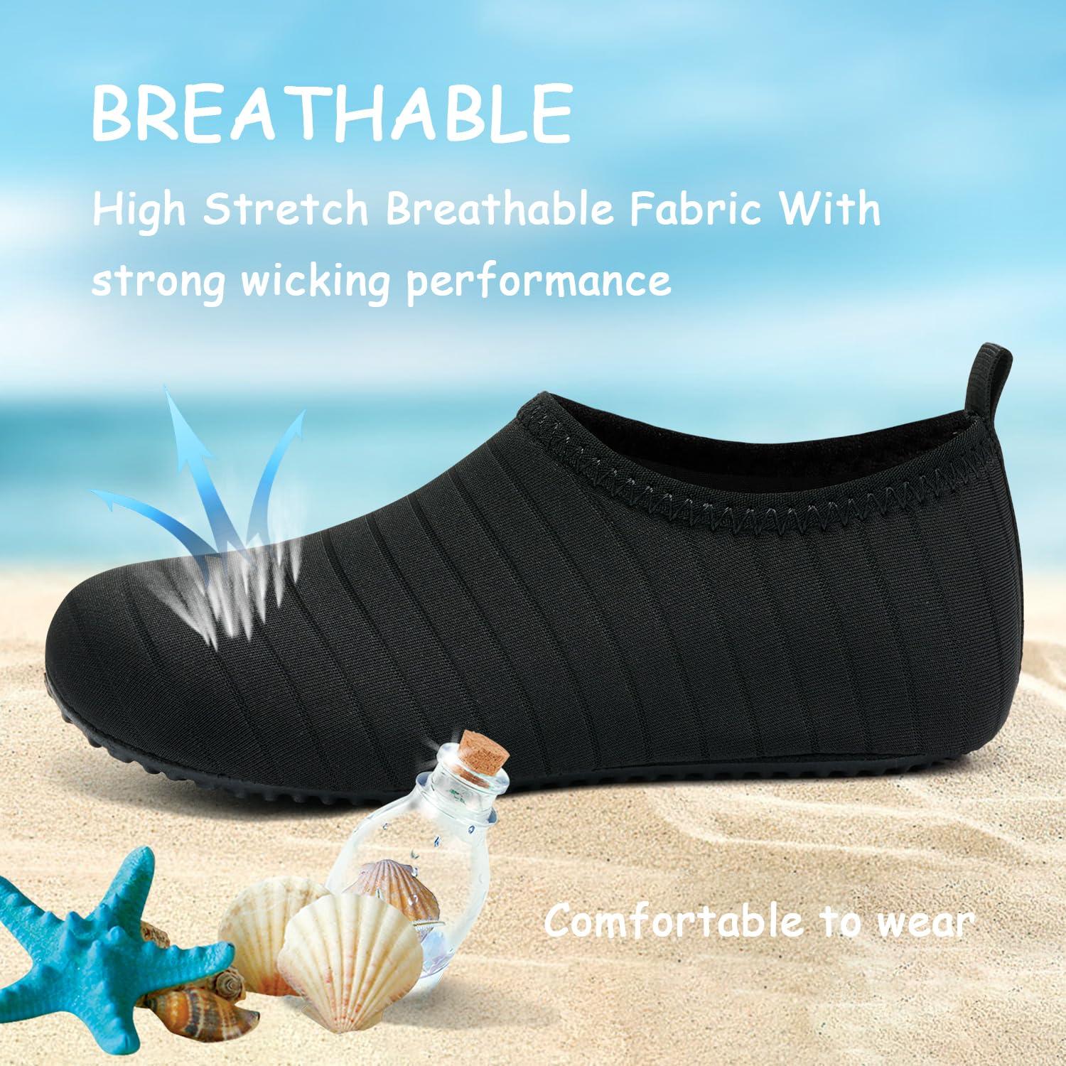 ANLUKE Kids Boys Girls Water Shoes Barefoot Aqua Socks Fast Dry Beach Swim Outdoor Sports Shoes for Toddler - Image 2