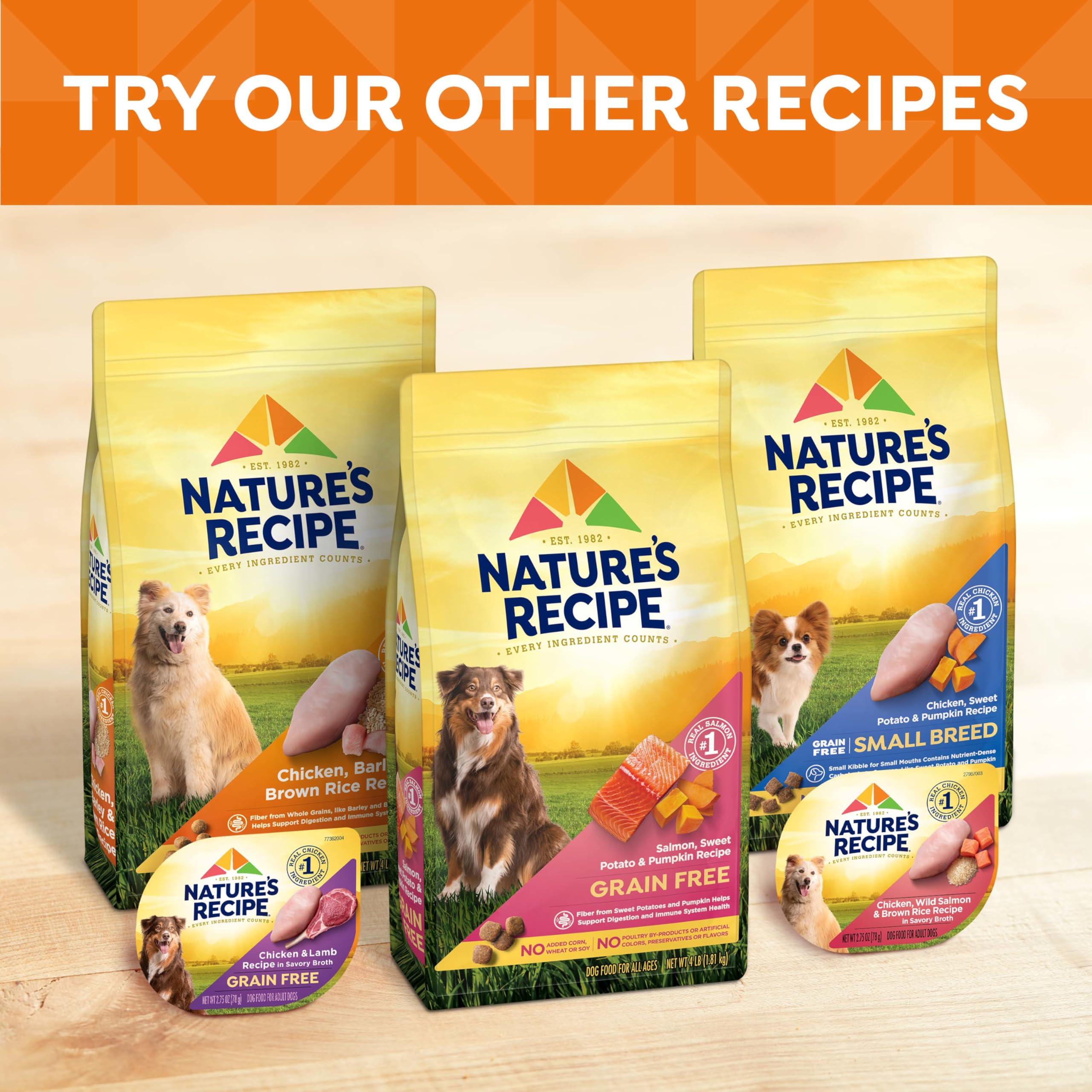 Nature’s Recipe Grain Free Salmon, Sweet Potato & Pumpkin Recipe Dry Dog Food, 24 lb. Bag - Image 9