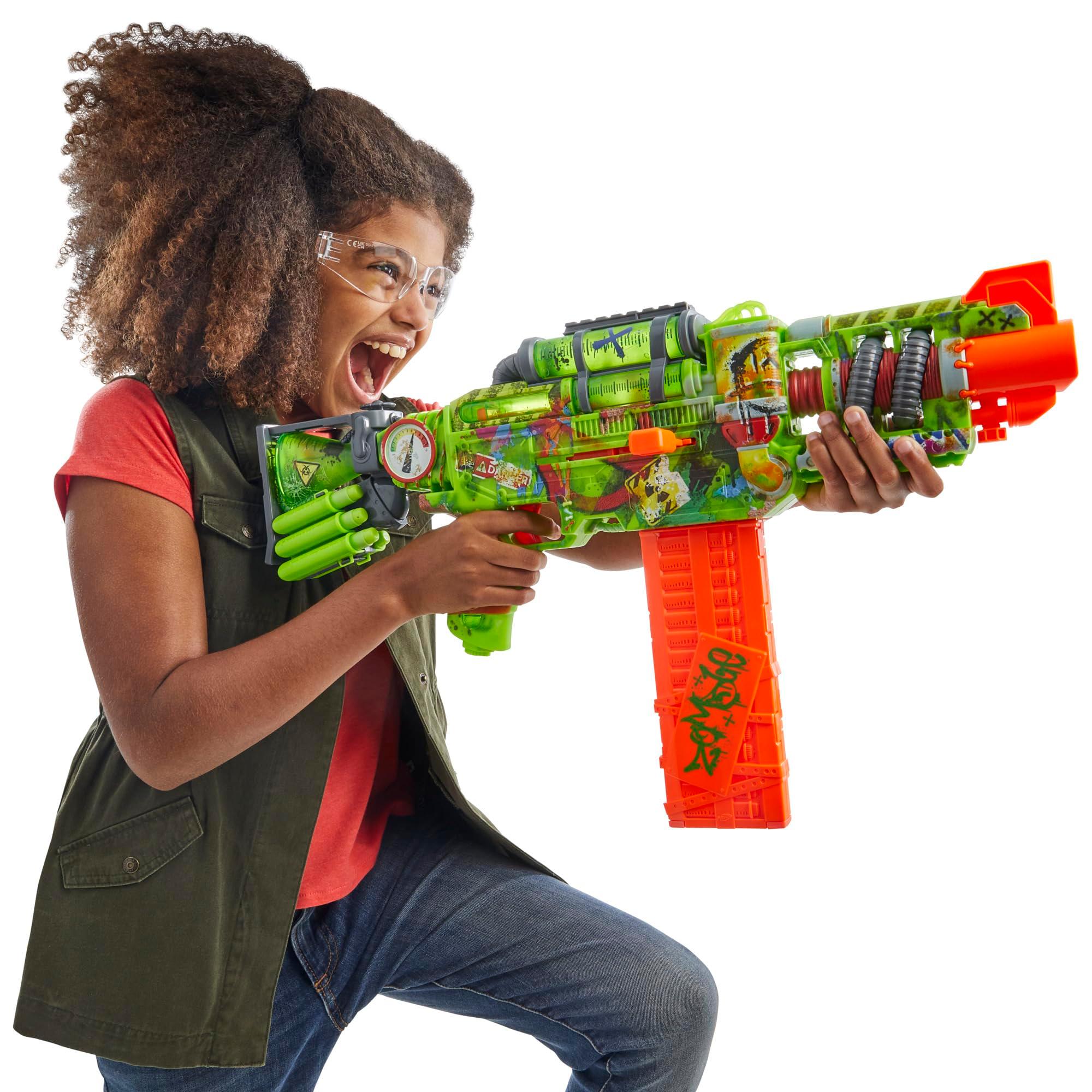 Nerf Zombie Corrupter Dart Blaster, 22 Nerf Elite Darts, 18 Dart Clip, Dart Storage, Bolt Action, Outdoor Games, Ages 8+ - Image 2